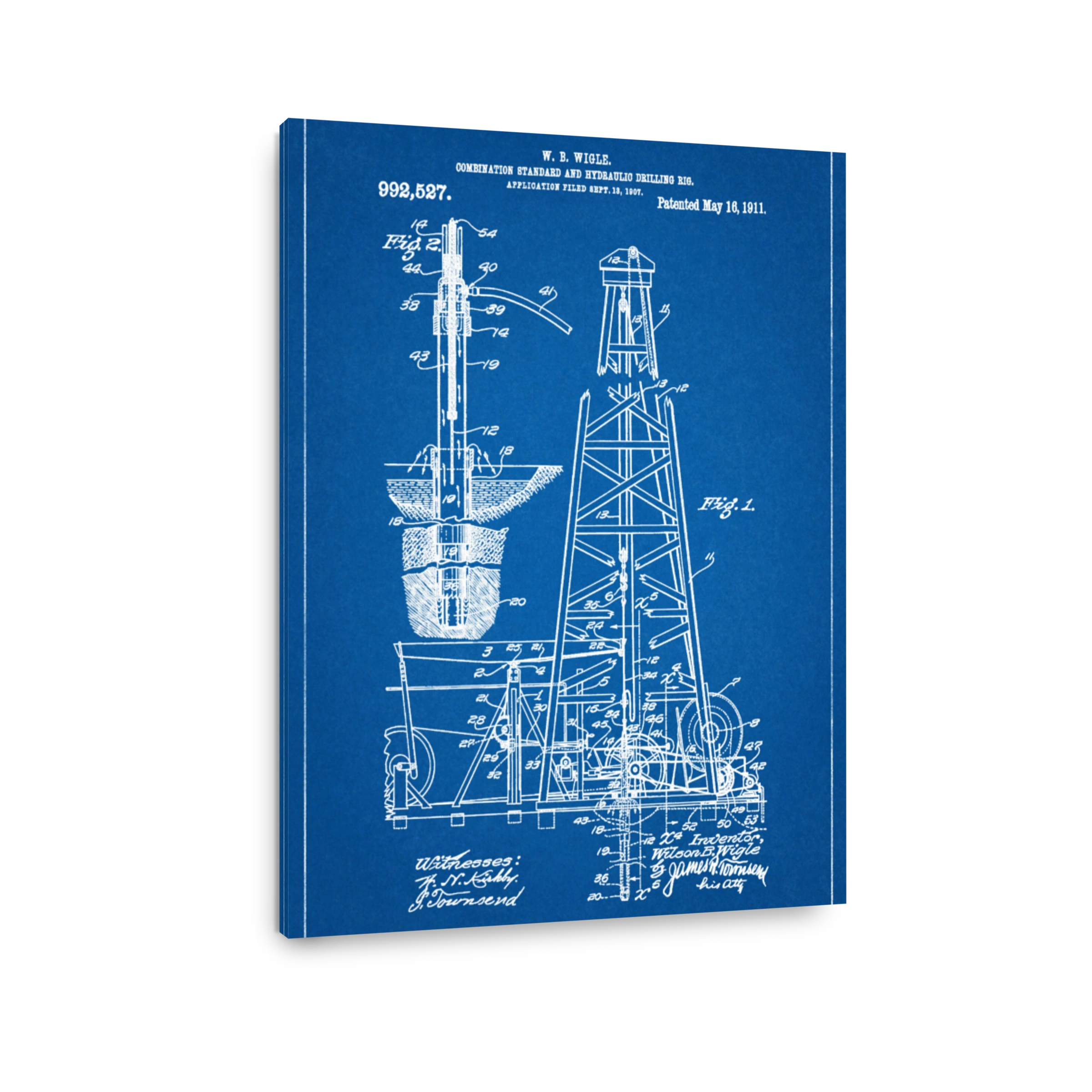 Blueprint of a Combination Drilling Rig