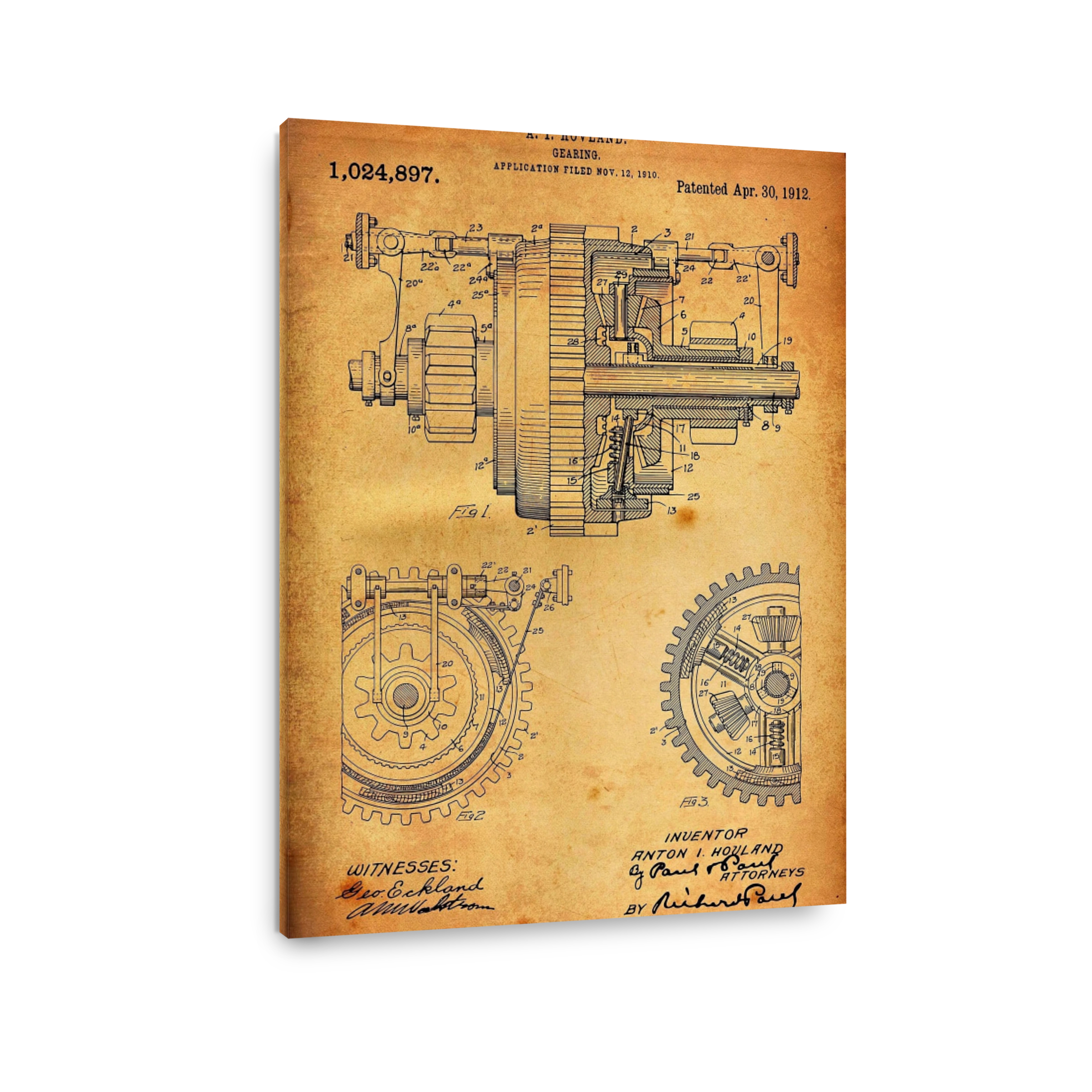 Gearing Blueprint by A. I. Hovland