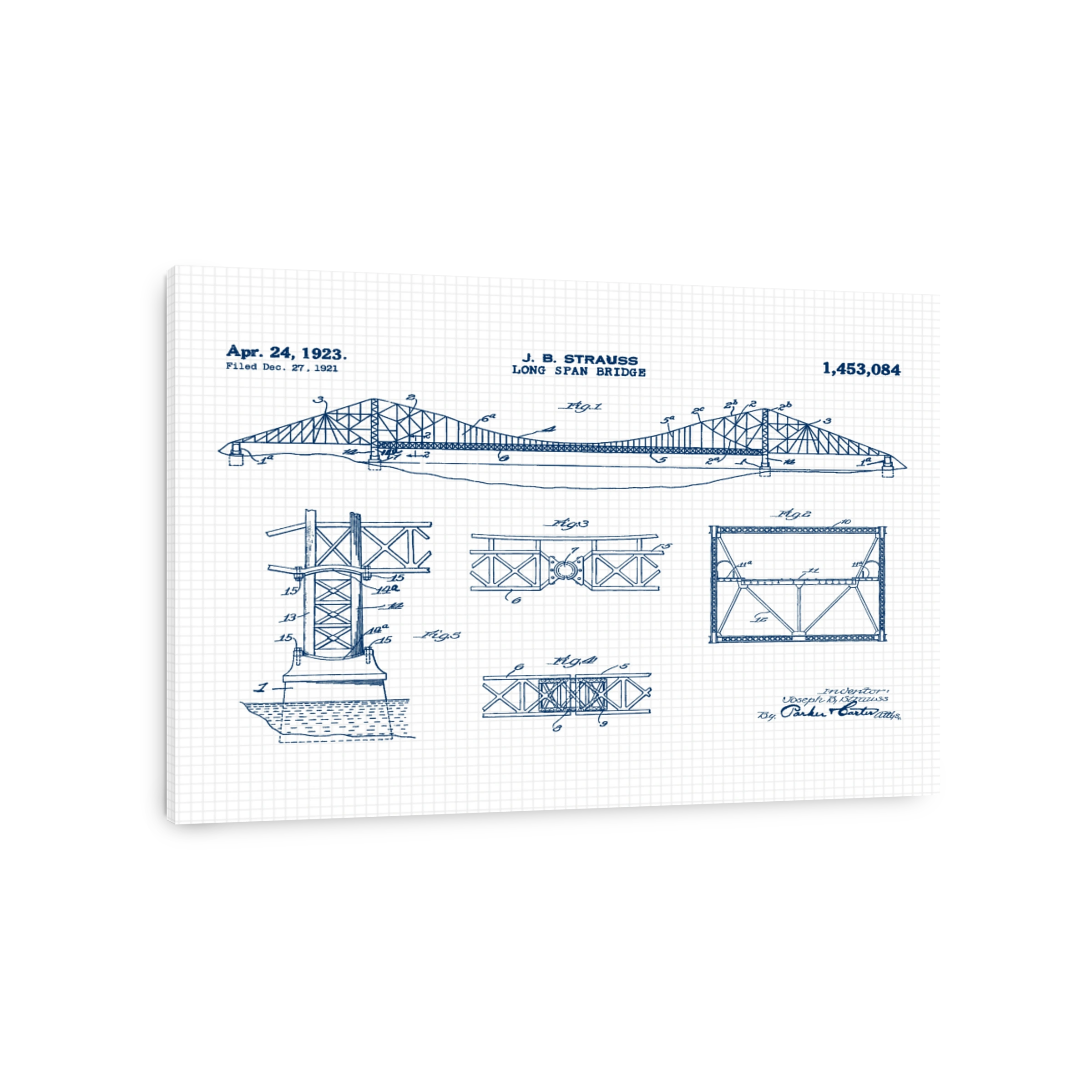 J. B. Strauss Long Span Bridge Blueprint
