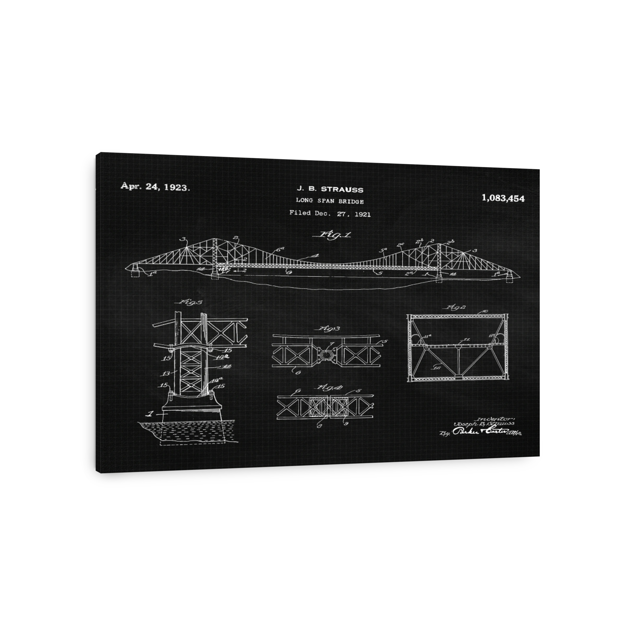 J. B. Strauss Long Span Bridge Blueprint