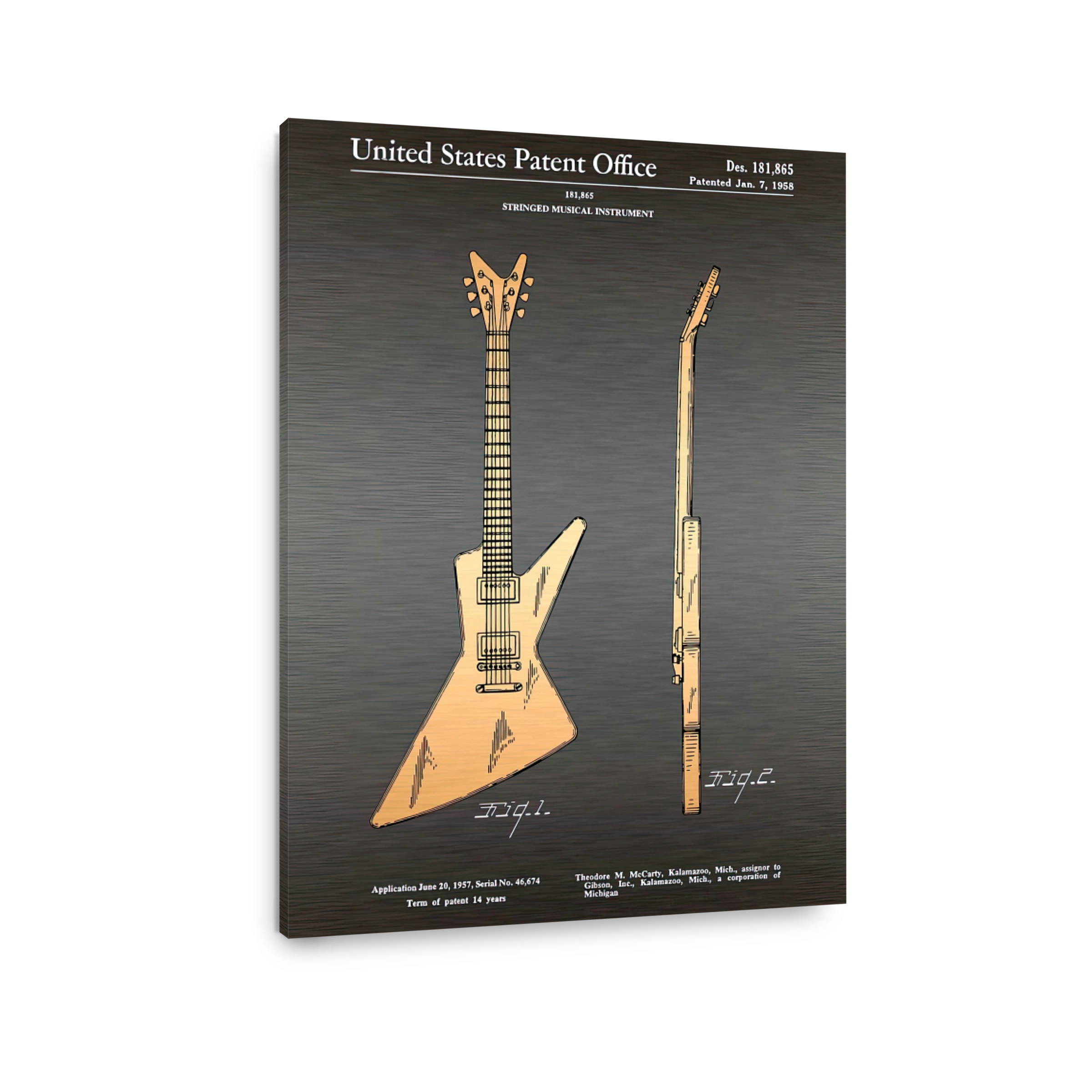 Vintage Electric Guitar Patent Art