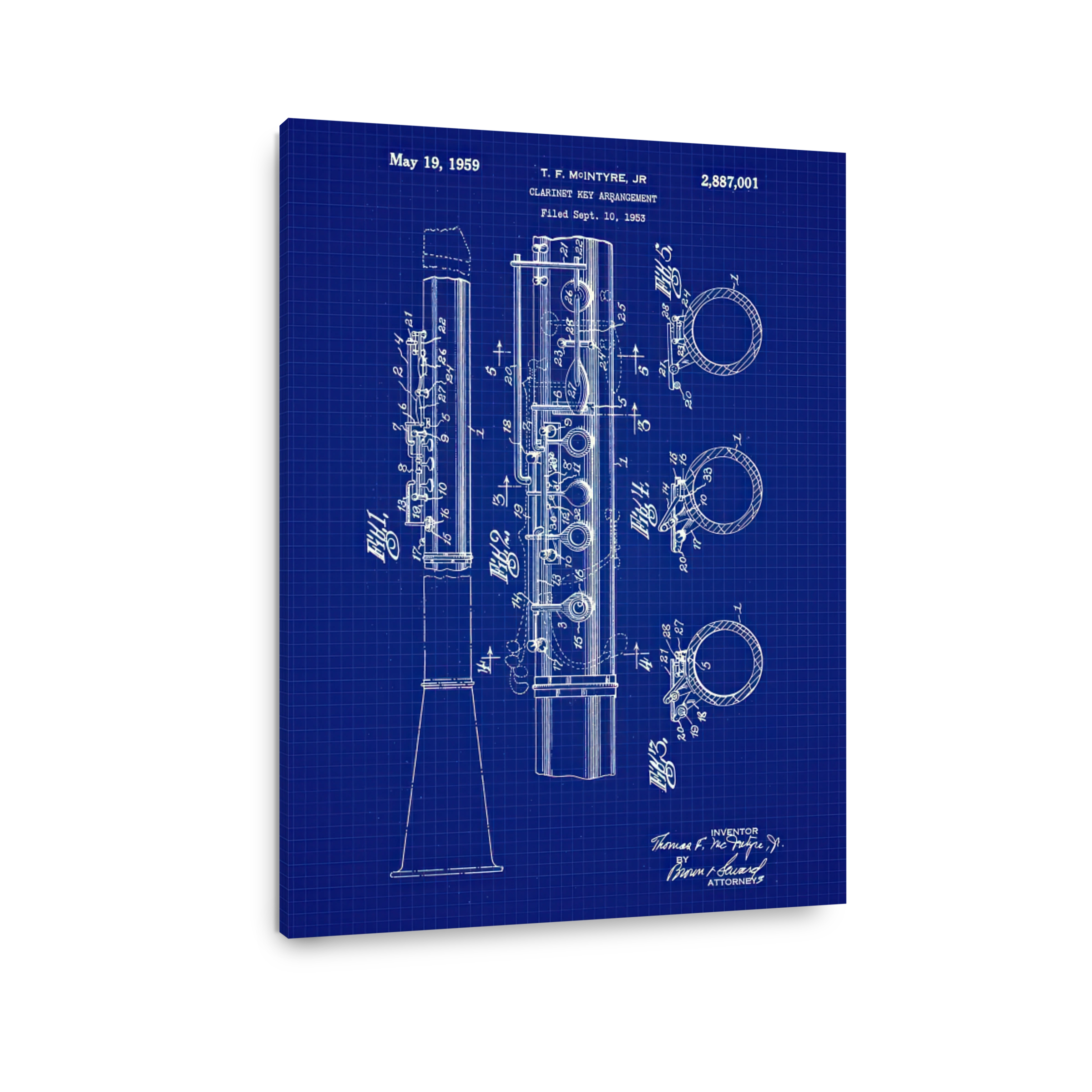 Clarinet Key Arrangement Blueprint