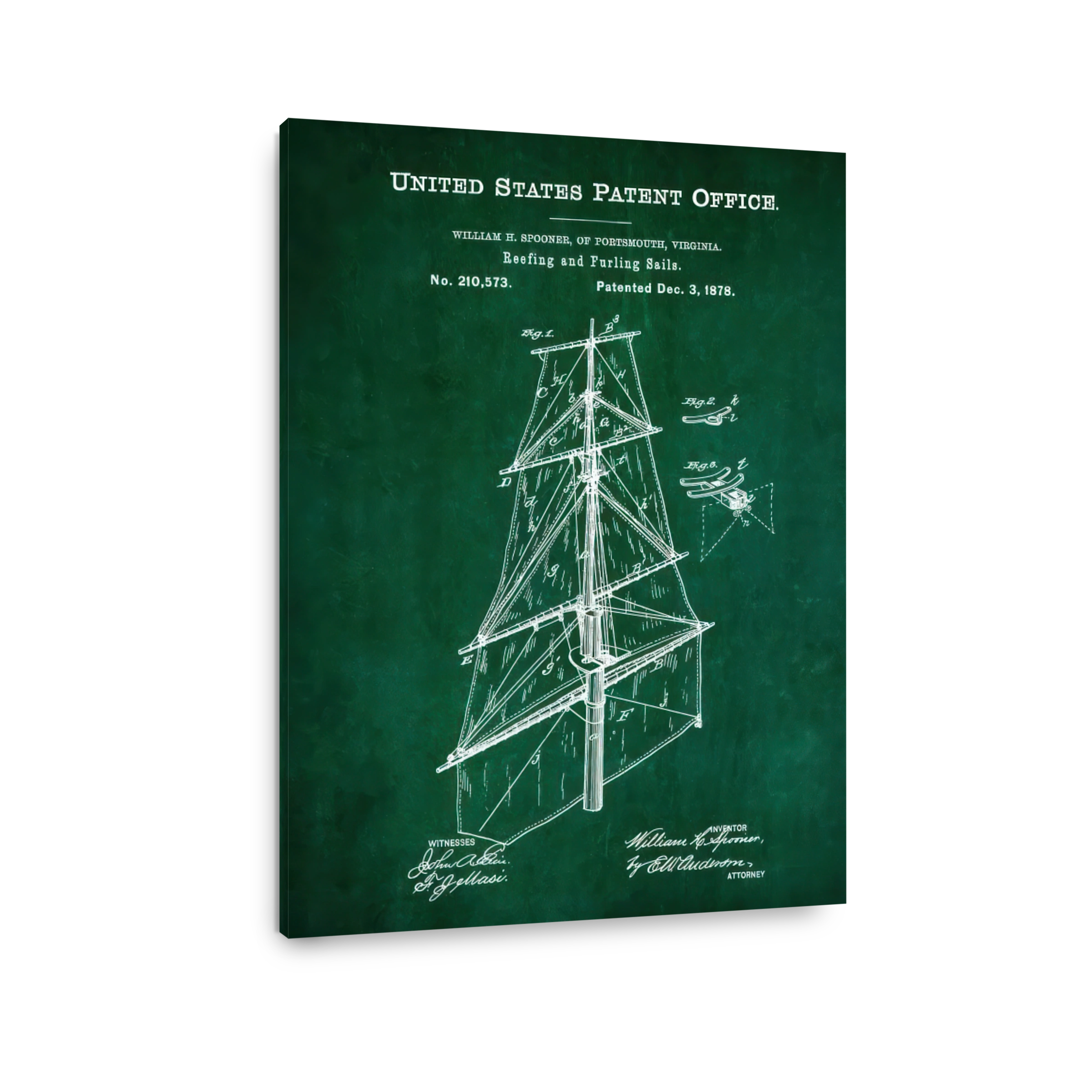 Sailing Ship Mast and Sails Blueprint