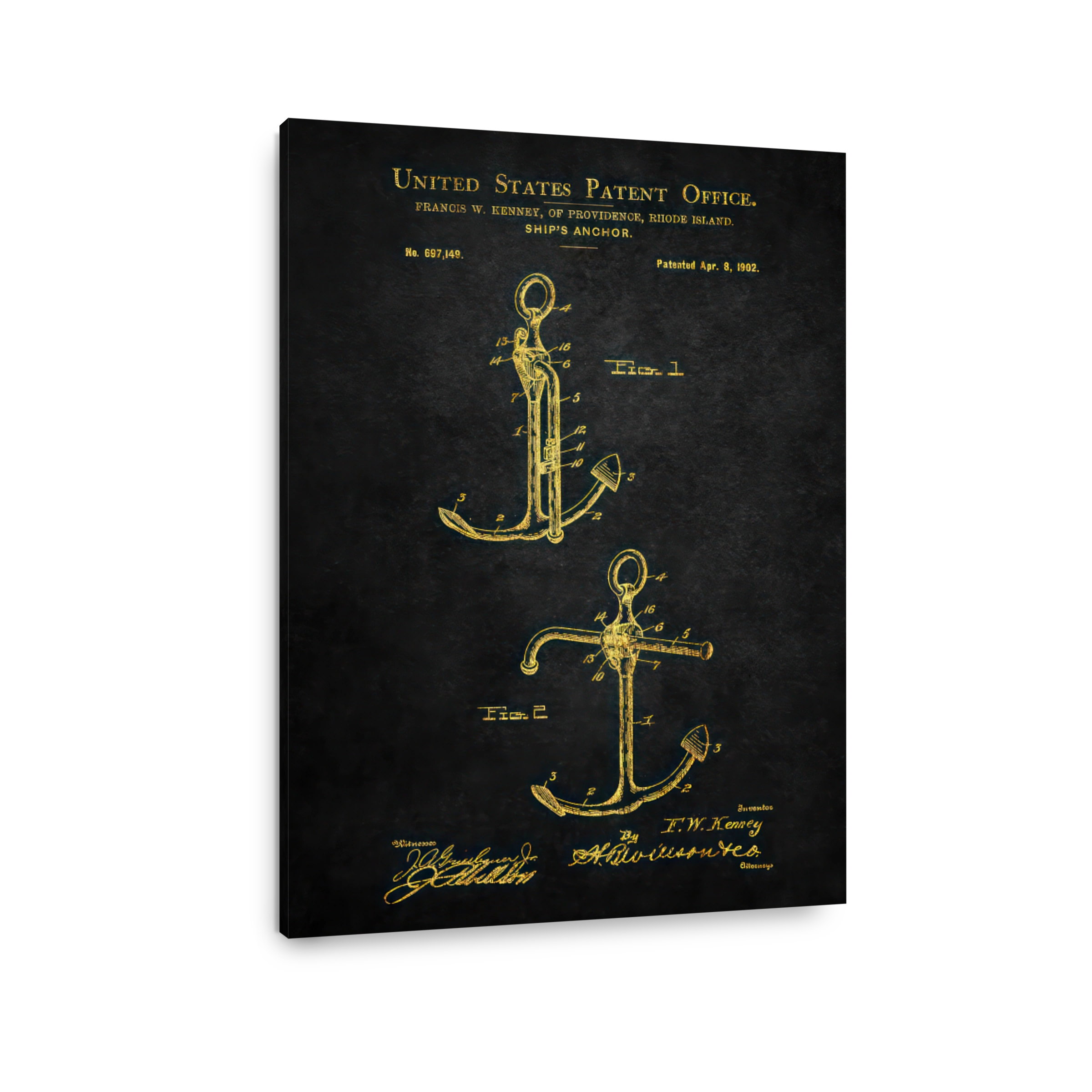 Vintage Ship's Anchor Blueprint