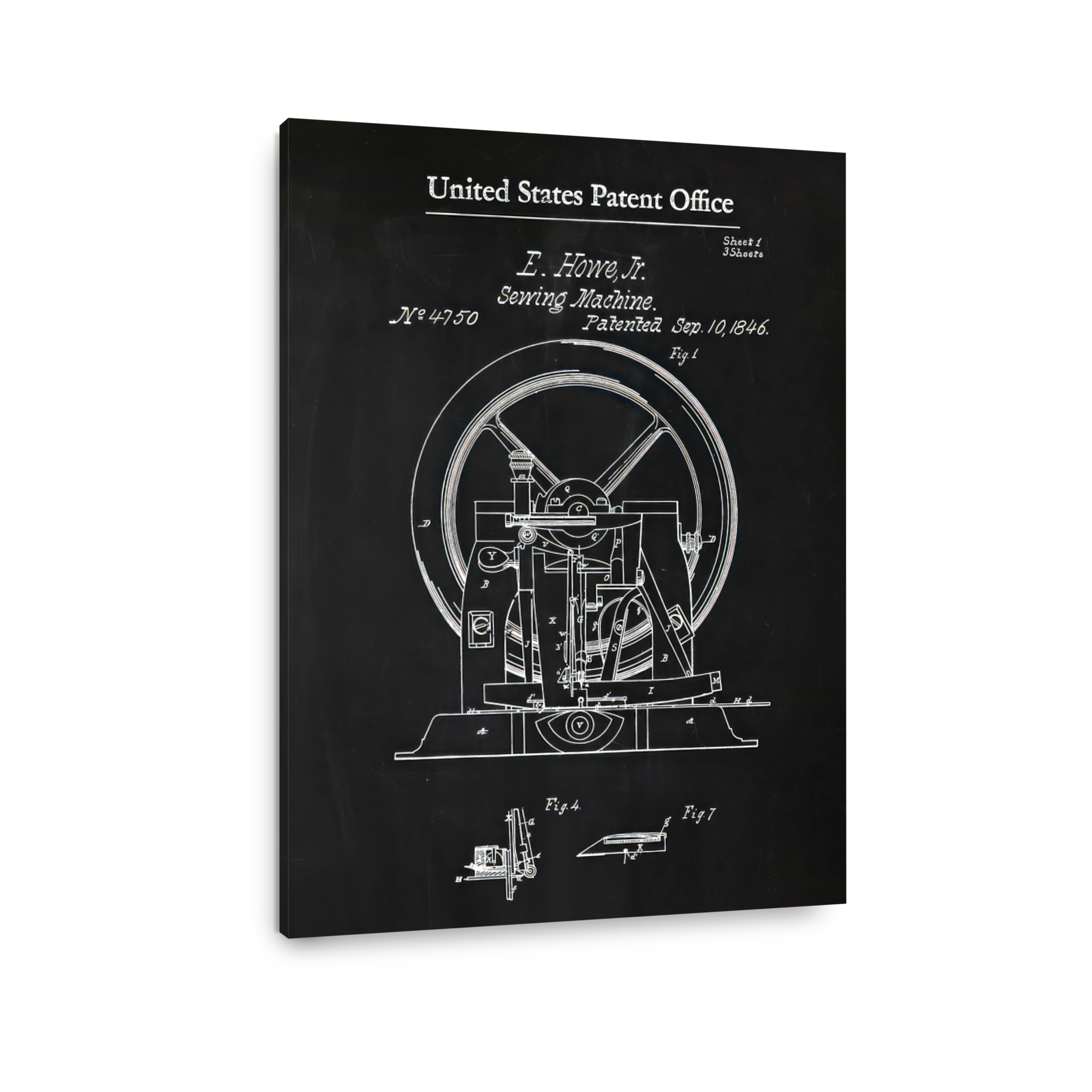 E. Howe Jr. Sewing Machine Patent