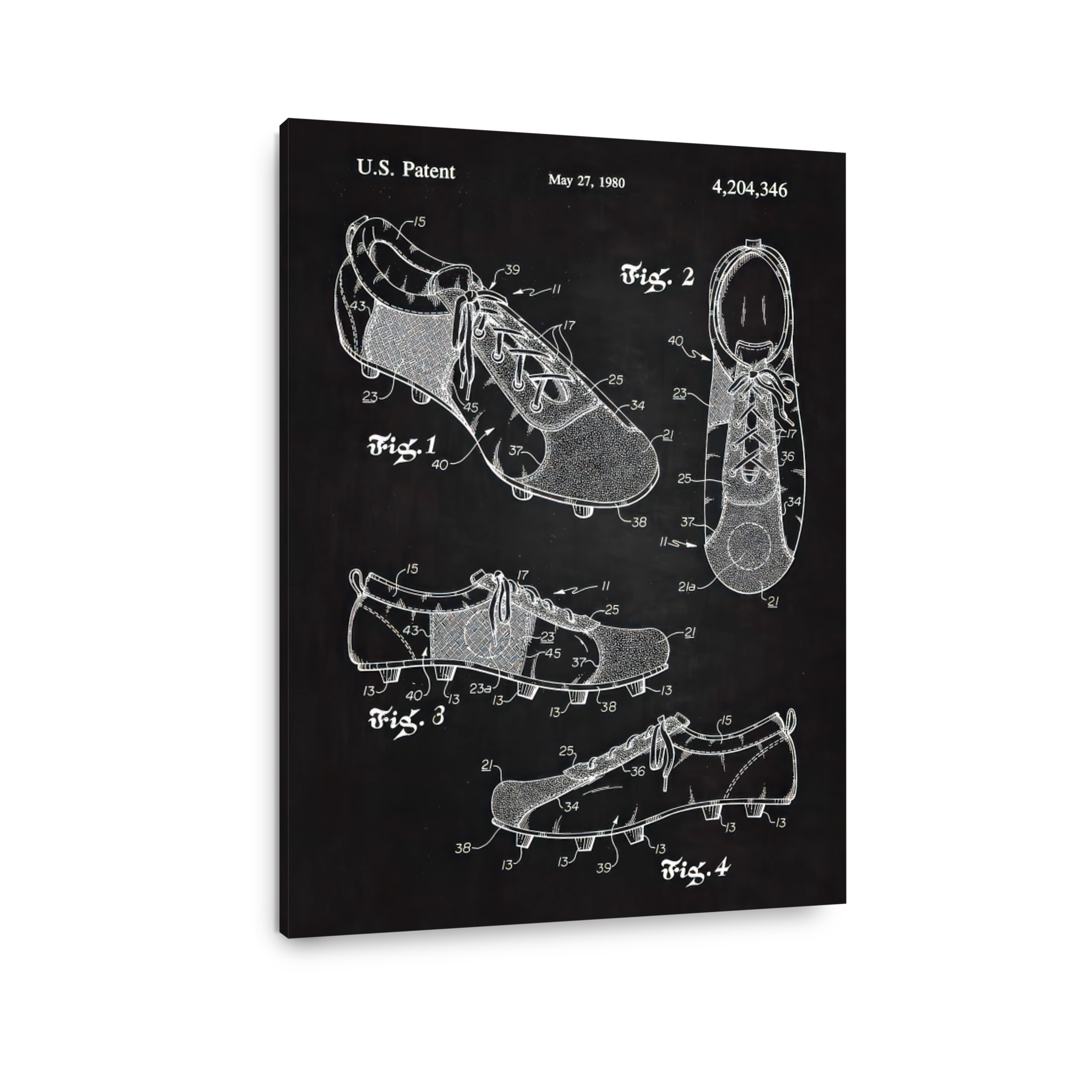 Vintage Football Boot Patent Art
