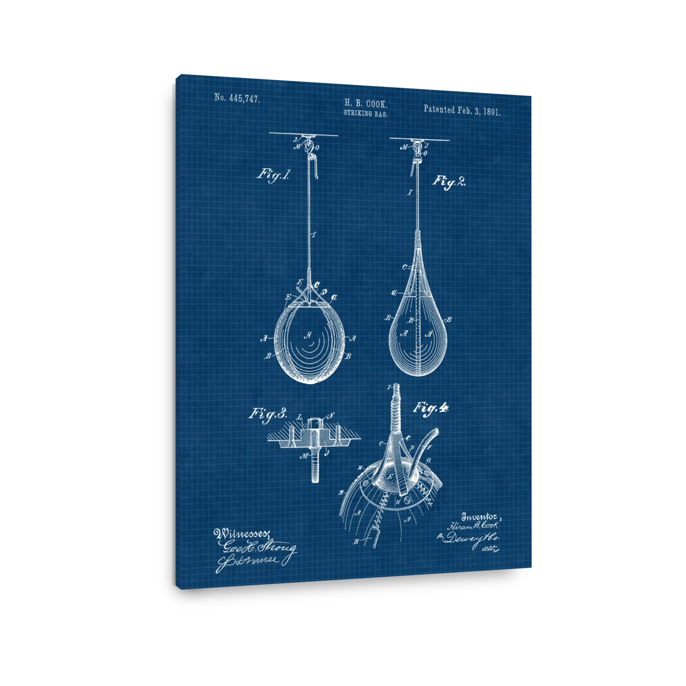 Striking Bag Patent Blueprint
