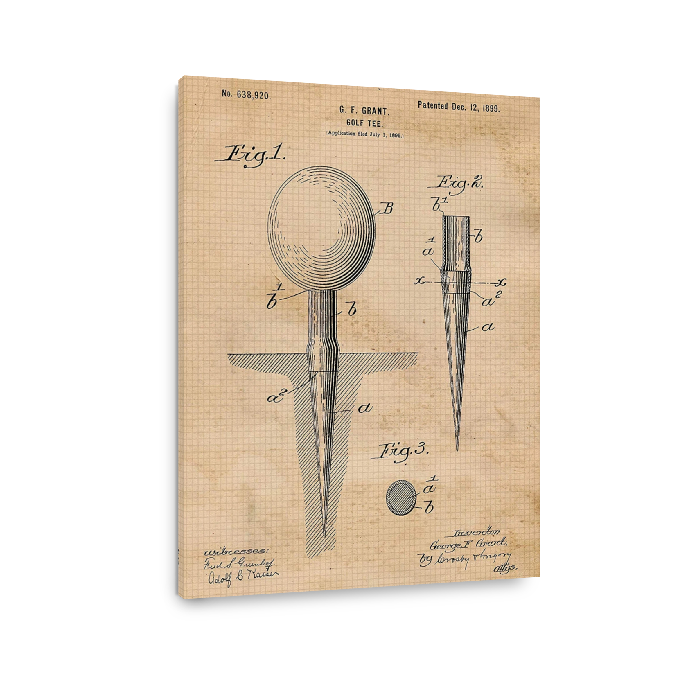 Golf Tee Patent Drawing