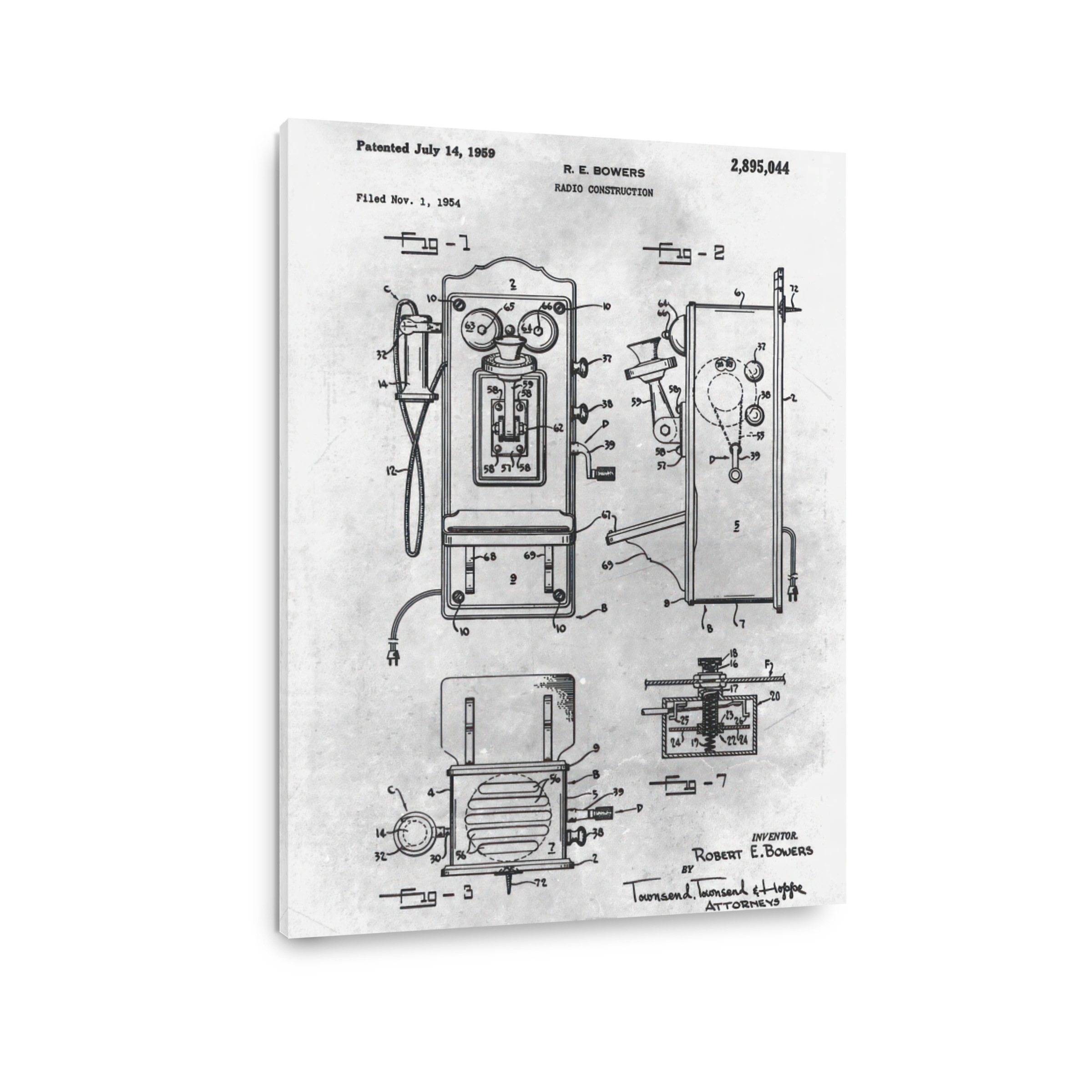 Radio Construction Patent Blueprint