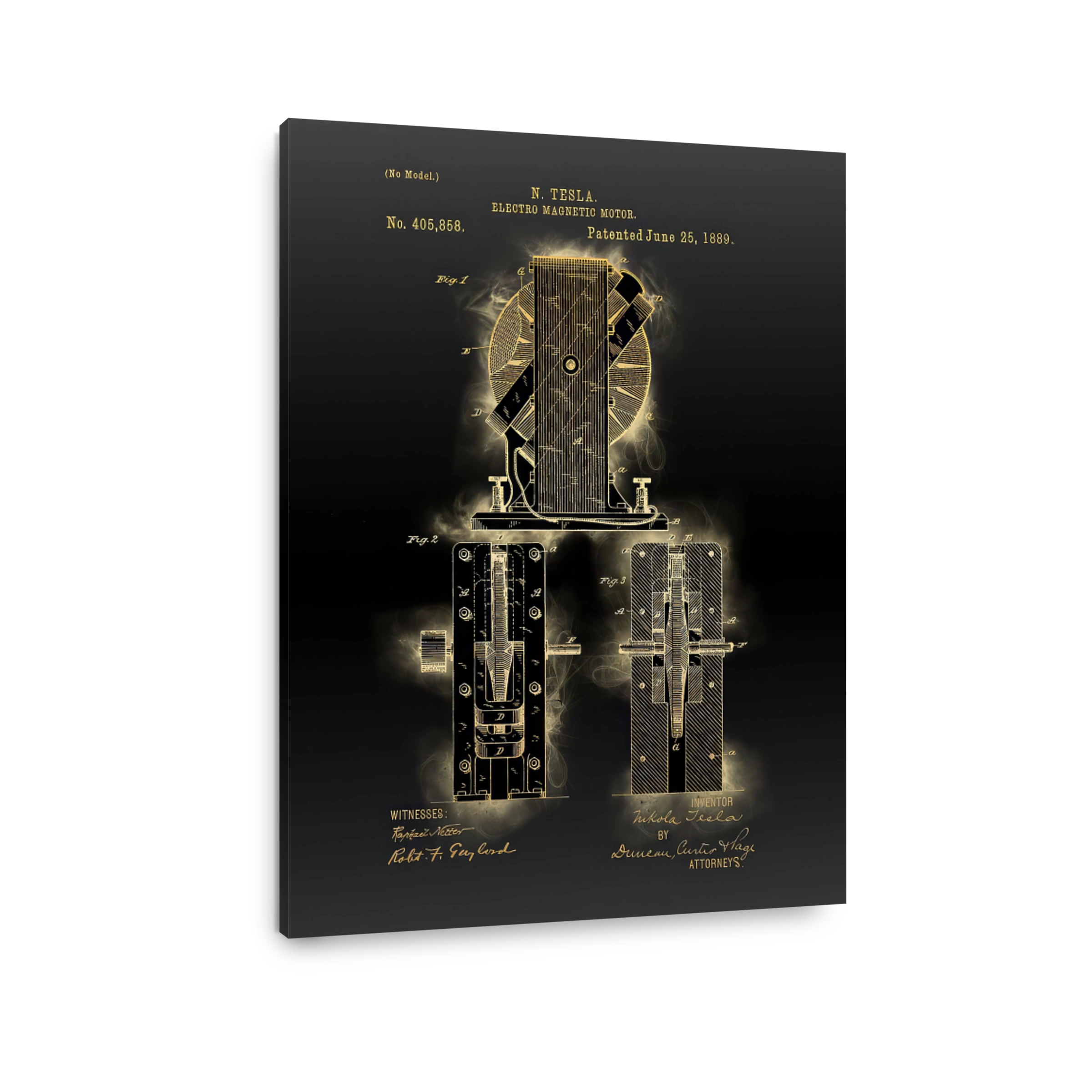 Tesla Electro Magnetic Motor Patent
