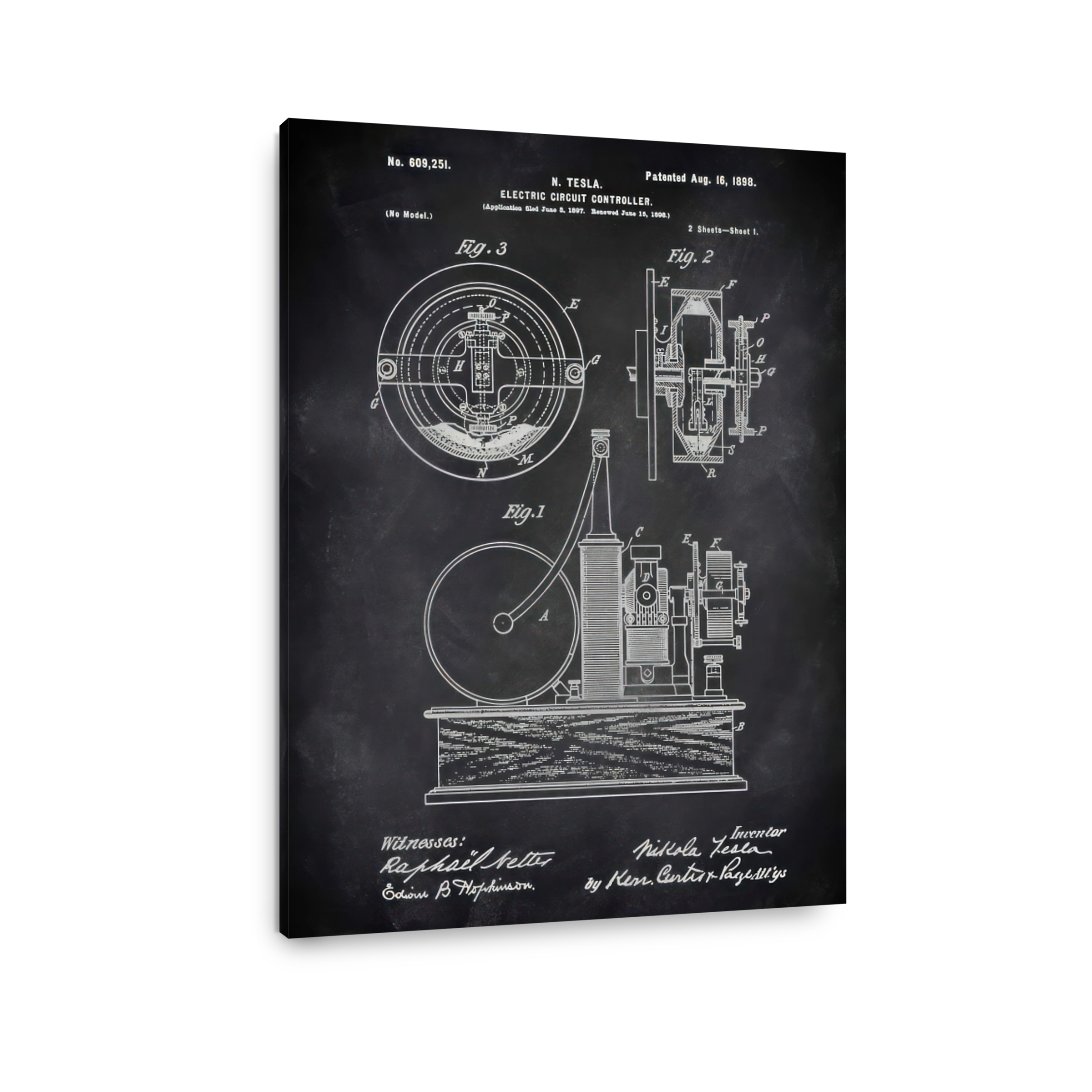 Nikola Tesla Electric Circuit Controller Patent