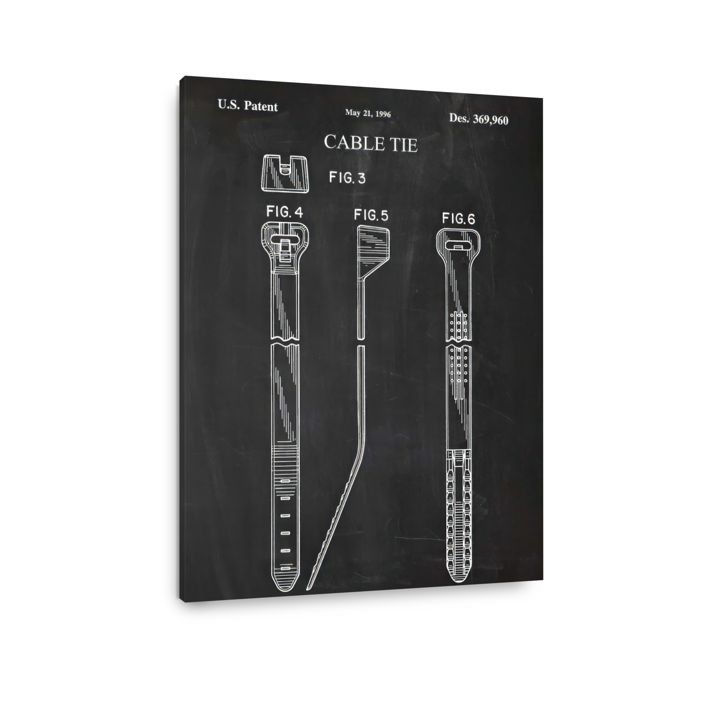 Cable Tie Patent Drawing