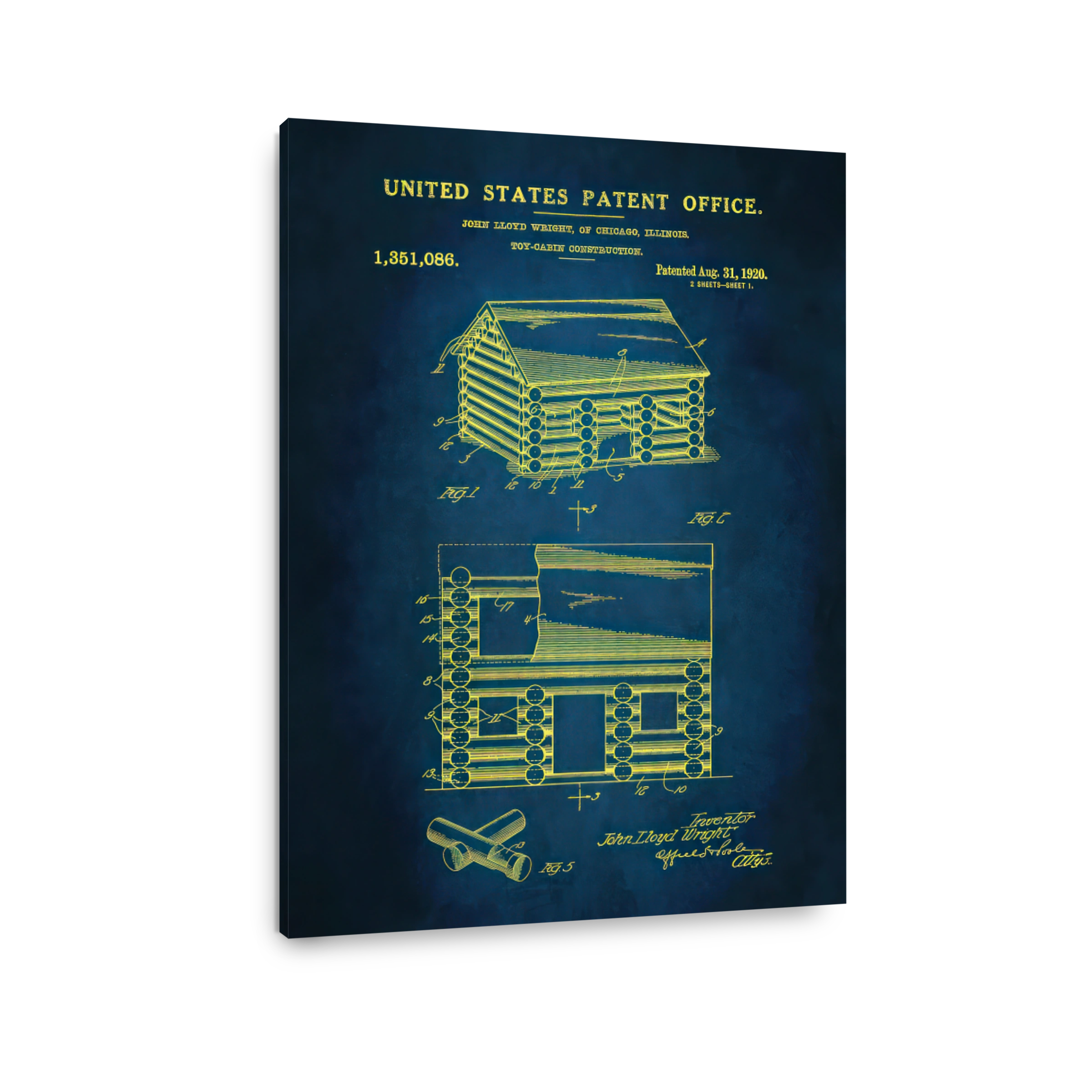 John Lloyd Wright Toy Cabin Blueprint