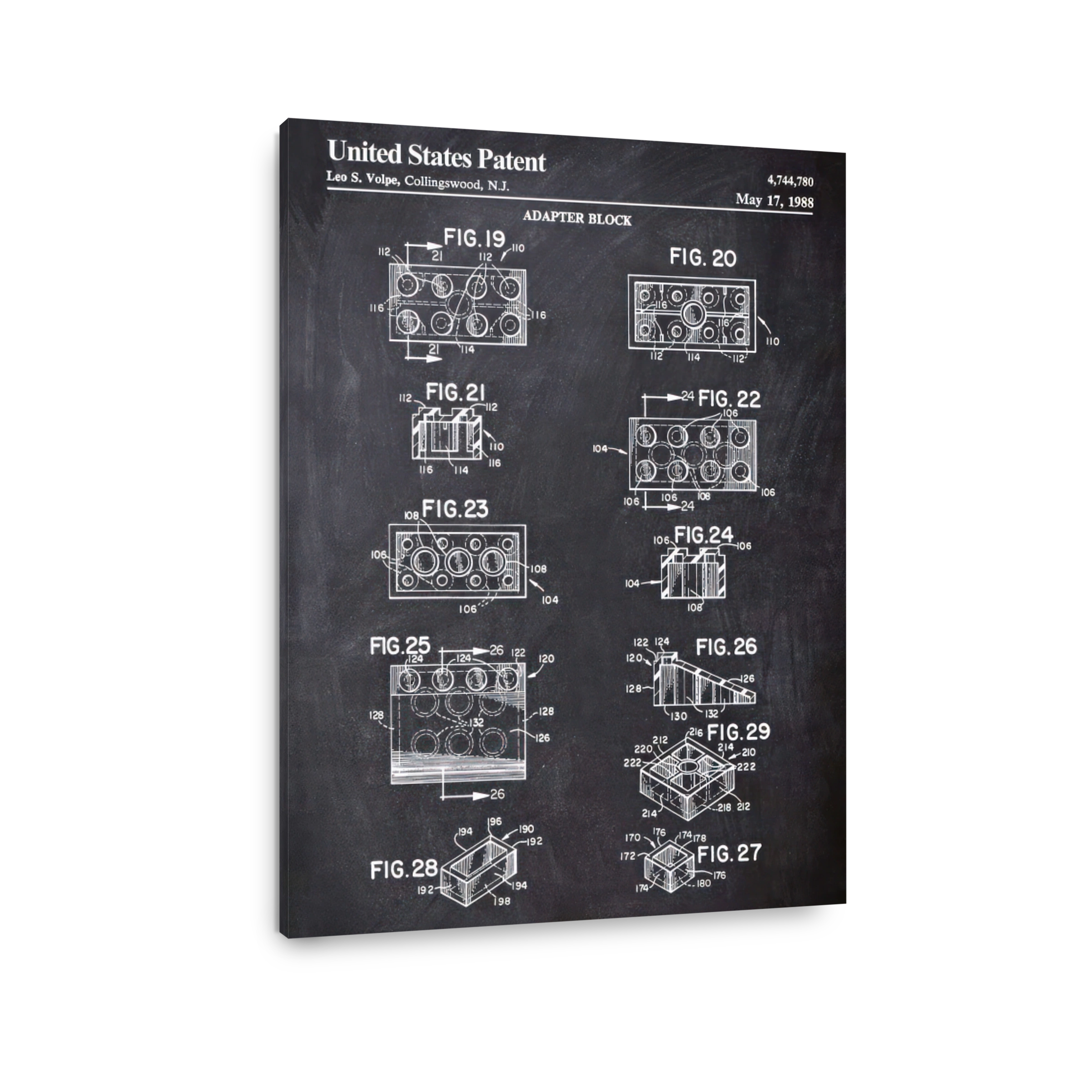 United States Patent Adapter Block Blueprint