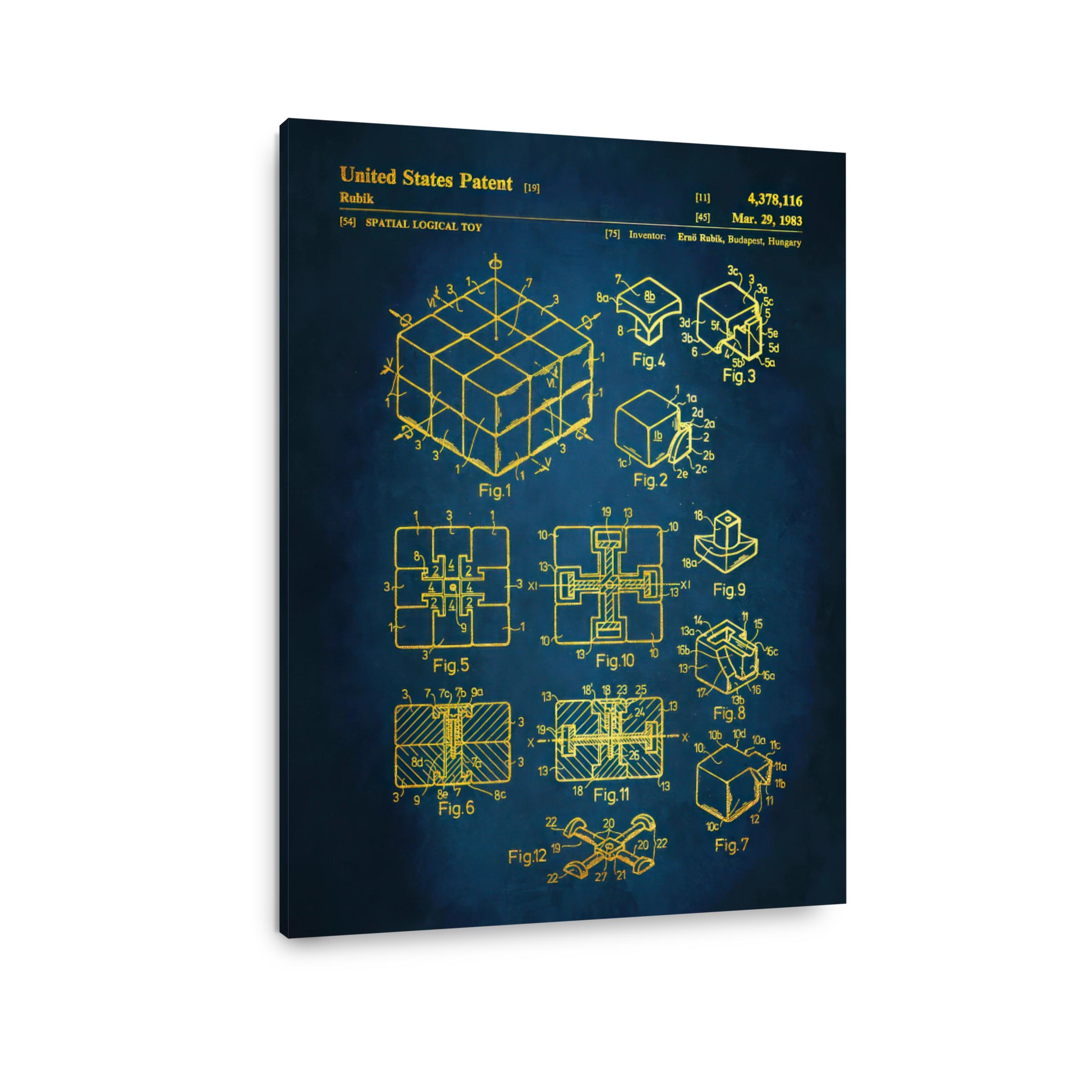 Rubik's Cube Patent Diagrams