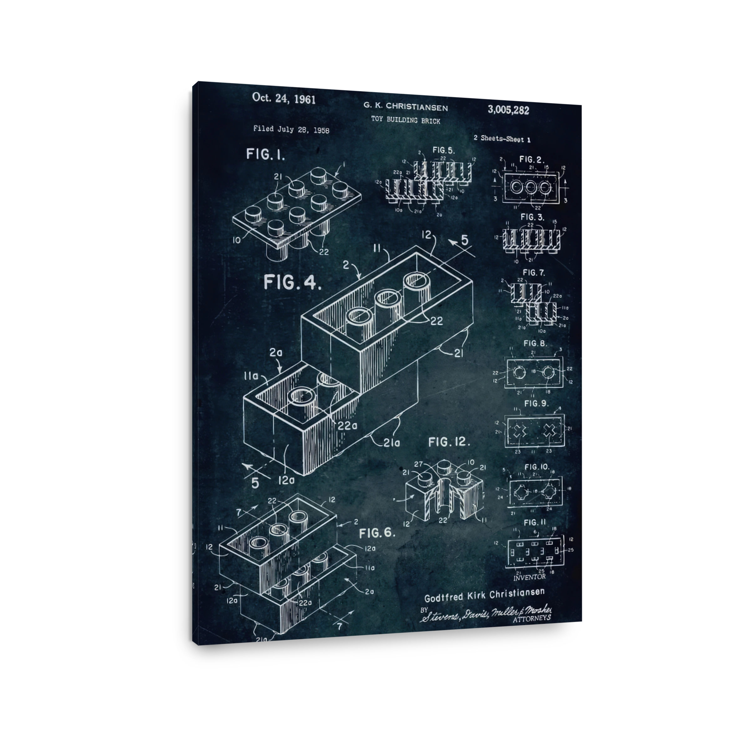 Toy Building Brick Blueprint