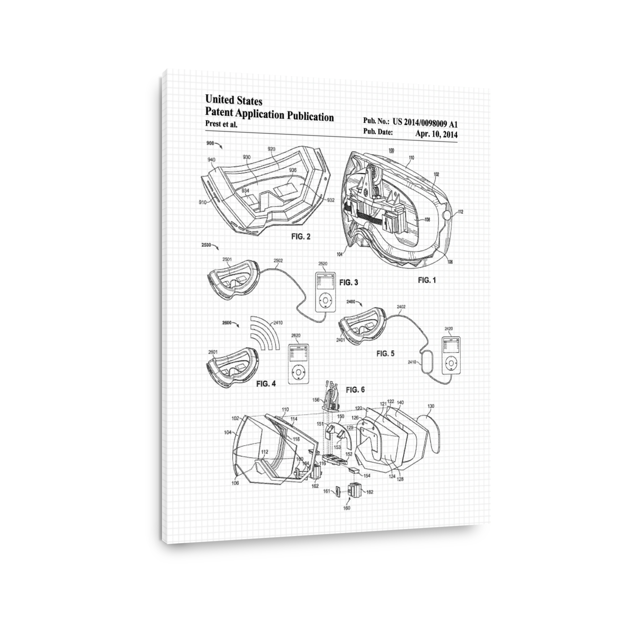 VR Headset Patent Drawings