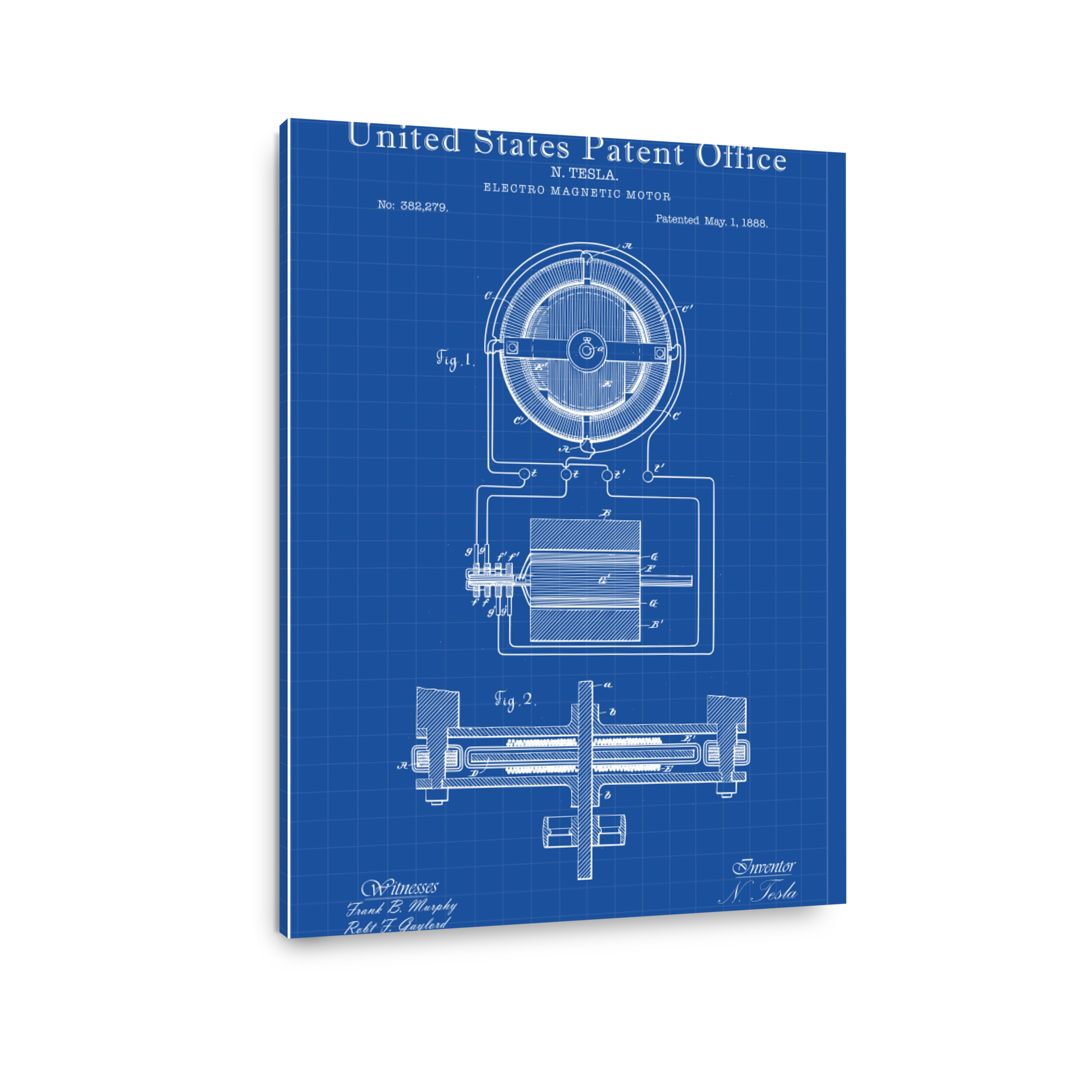 Tesla Electro Magnetic Motor Blueprint