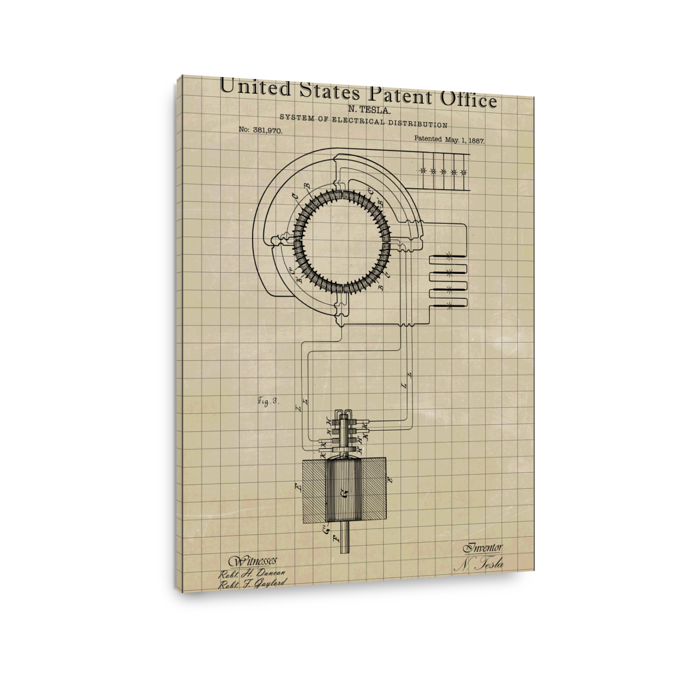 Tesla Electrical Distribution Patent Art