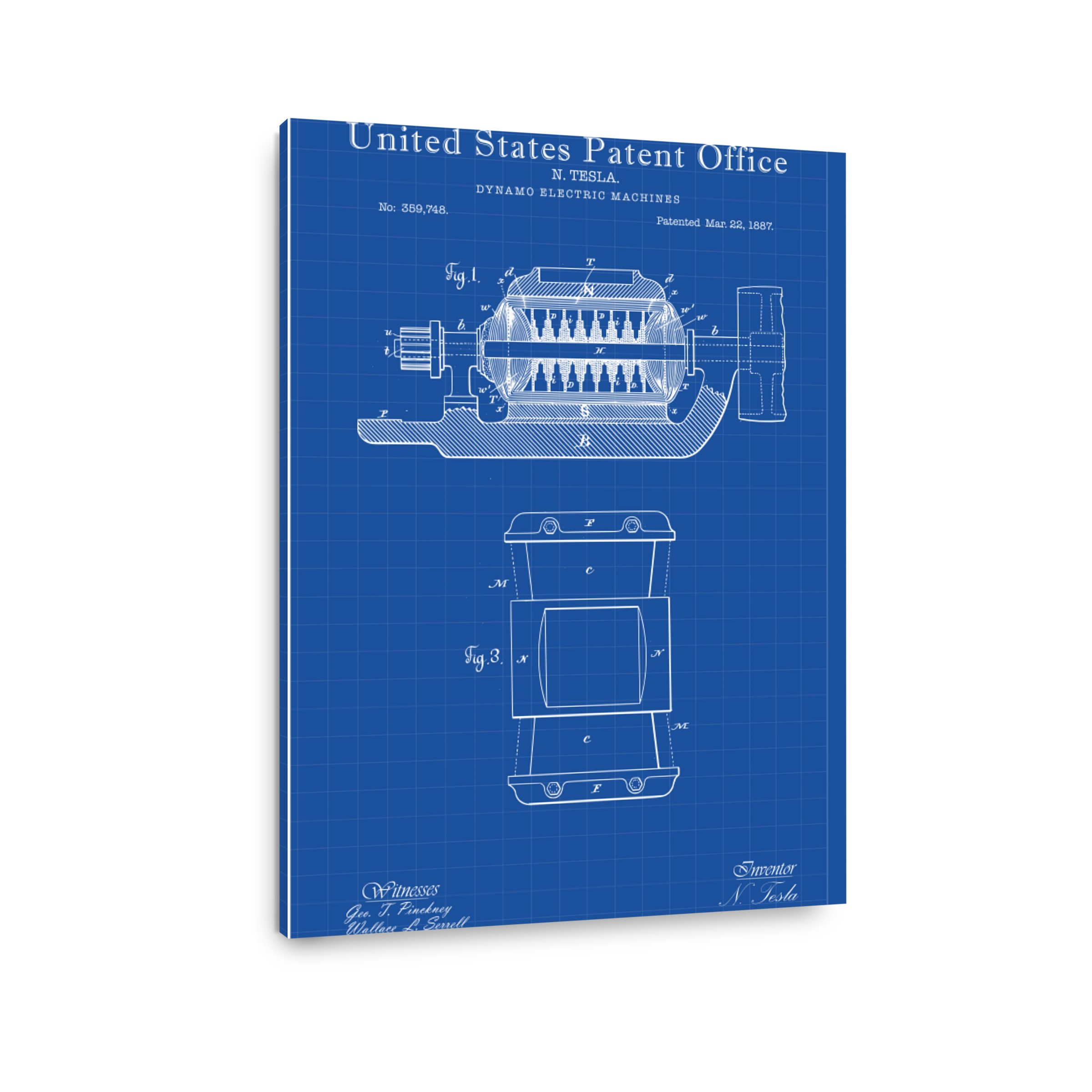 Tesla Dynamo Electric Machine Blueprint