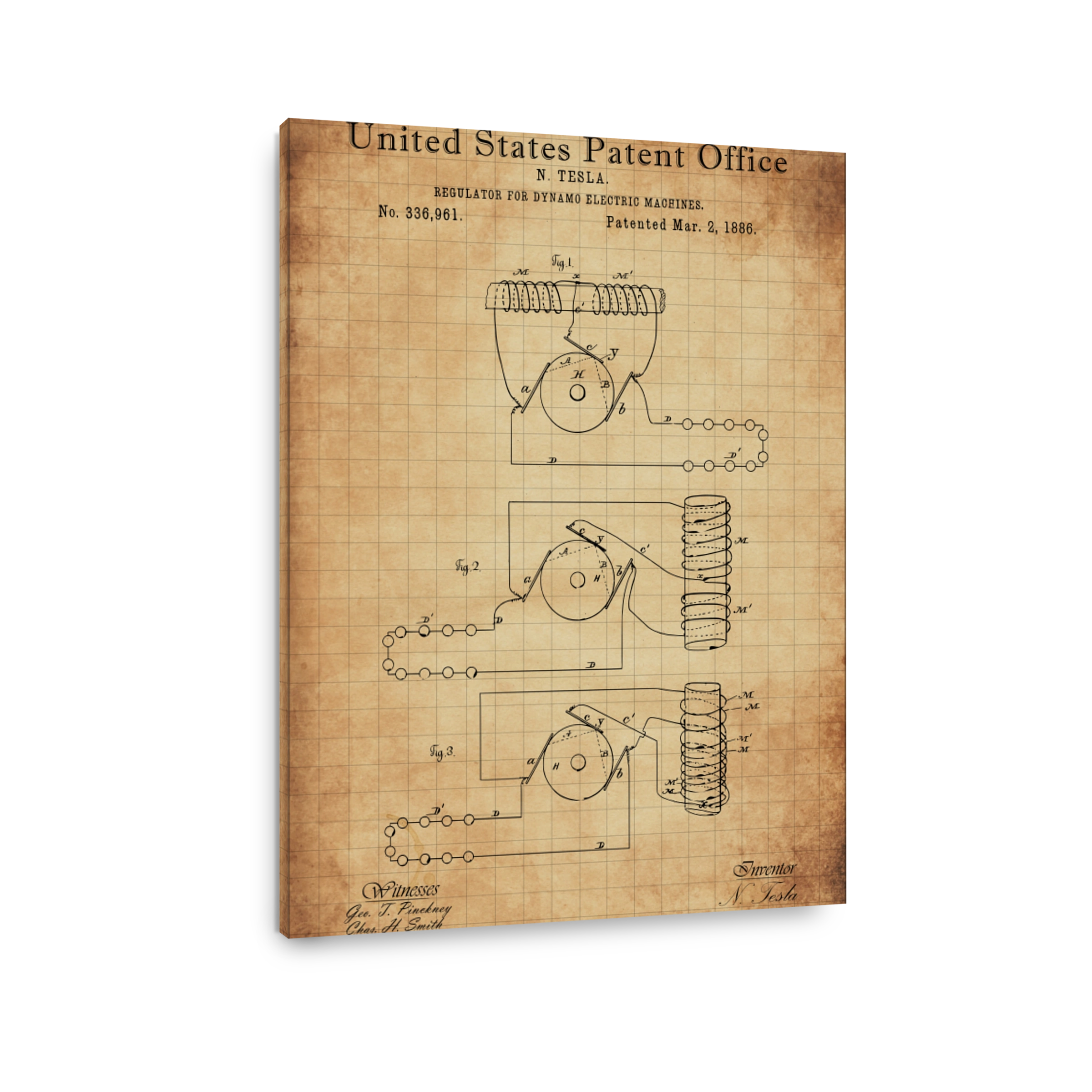 Tesla Dynamo Electric Machine Regulator Patent