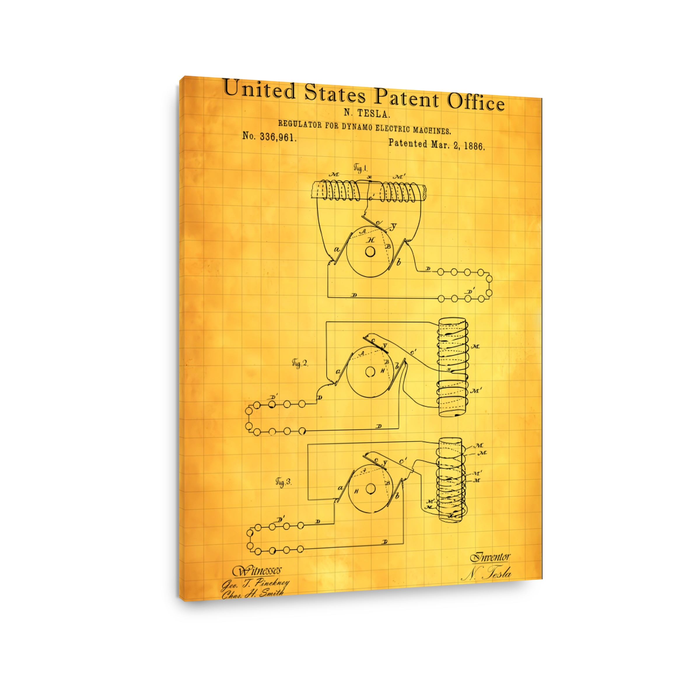 Tesla Dynamo Electric Machine Regulator Patent