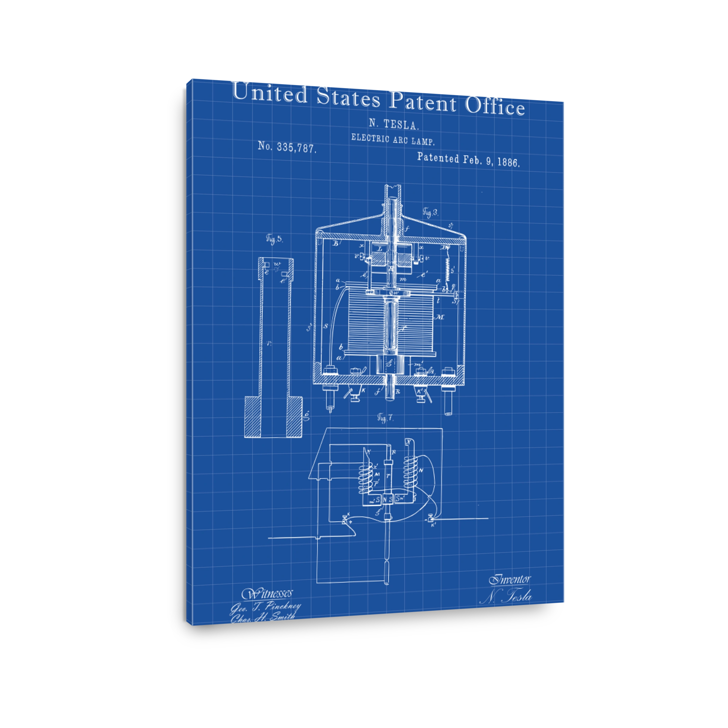 Nikola Tesla Electric Arc Lamp Patent