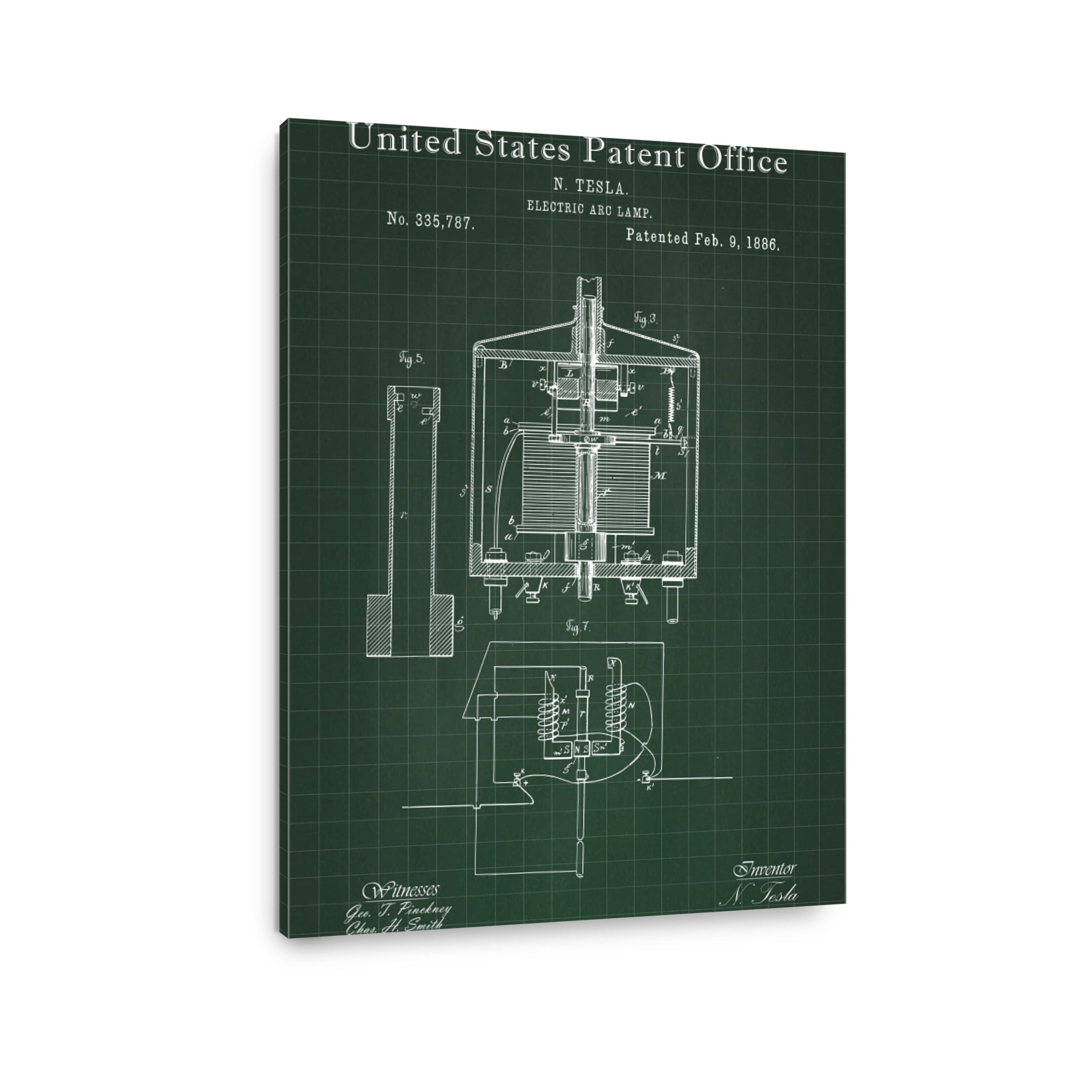 Nikola Tesla Electric Arc Lamp Patent