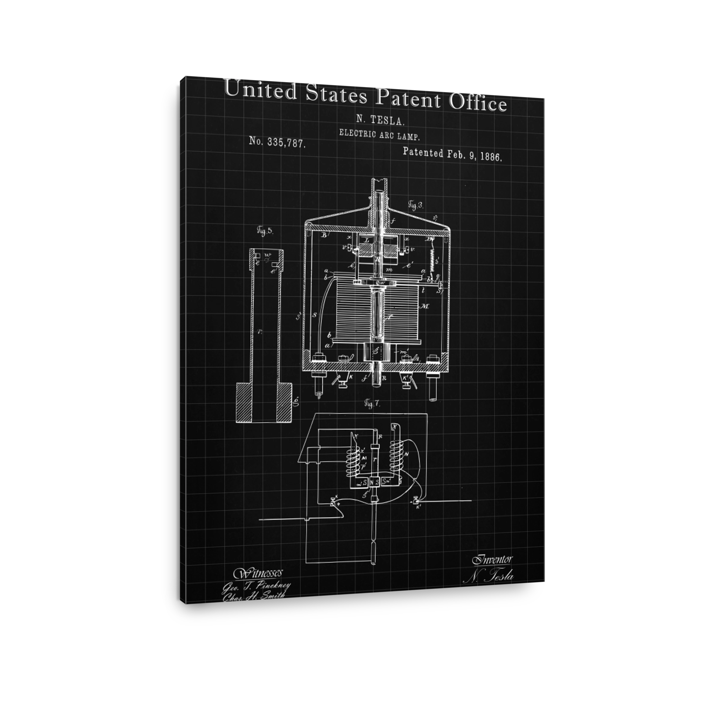 Tesla Electric Arc Lamp Patent
