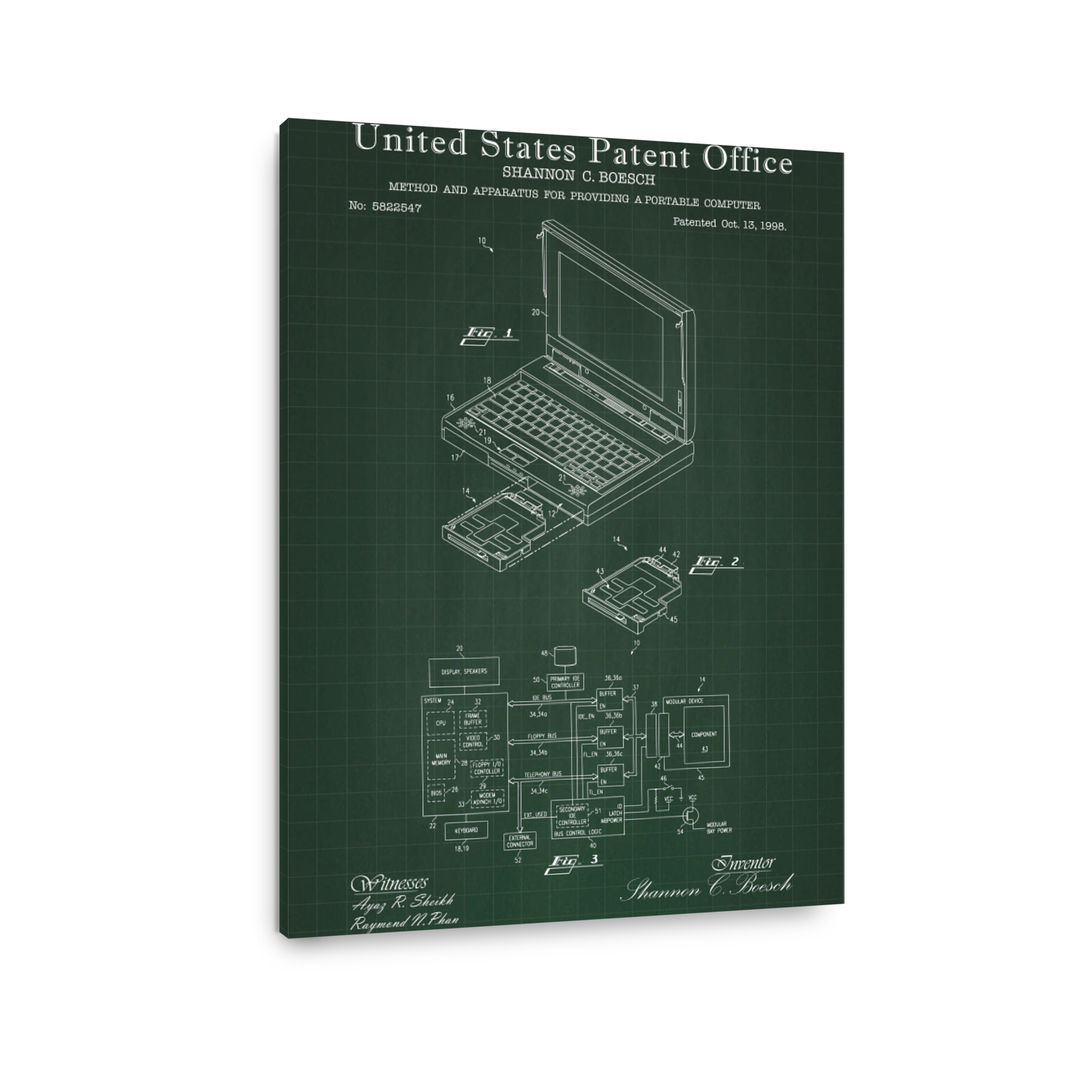 United States Patent Office Computer Diagram