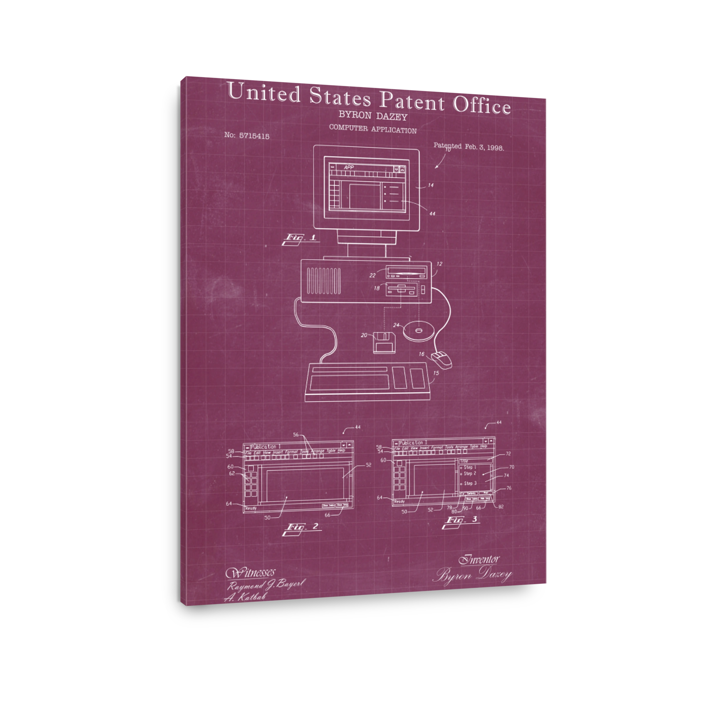 United States Patent Office Computer Blueprint