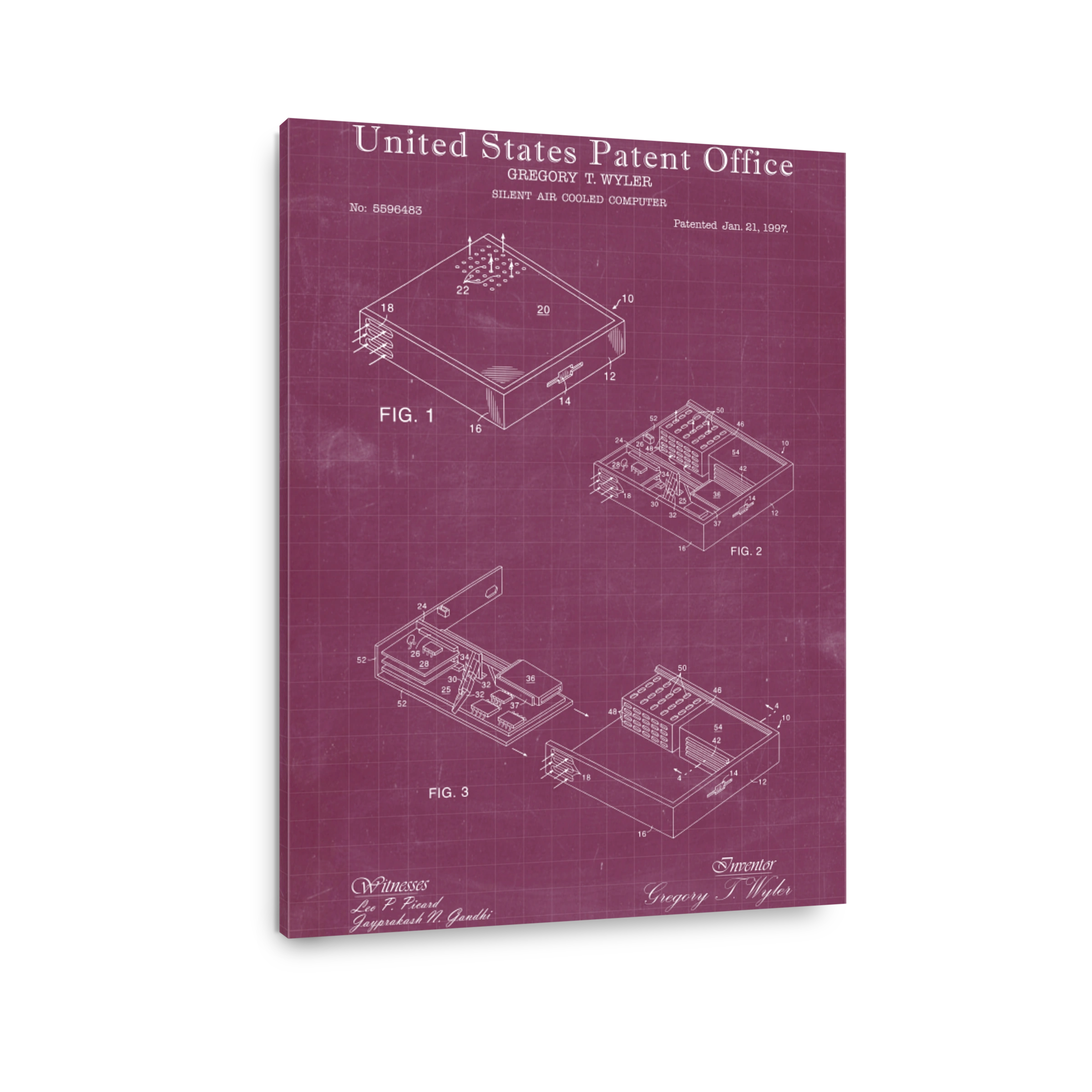 Patent Art: Silent Air Cooled Computer