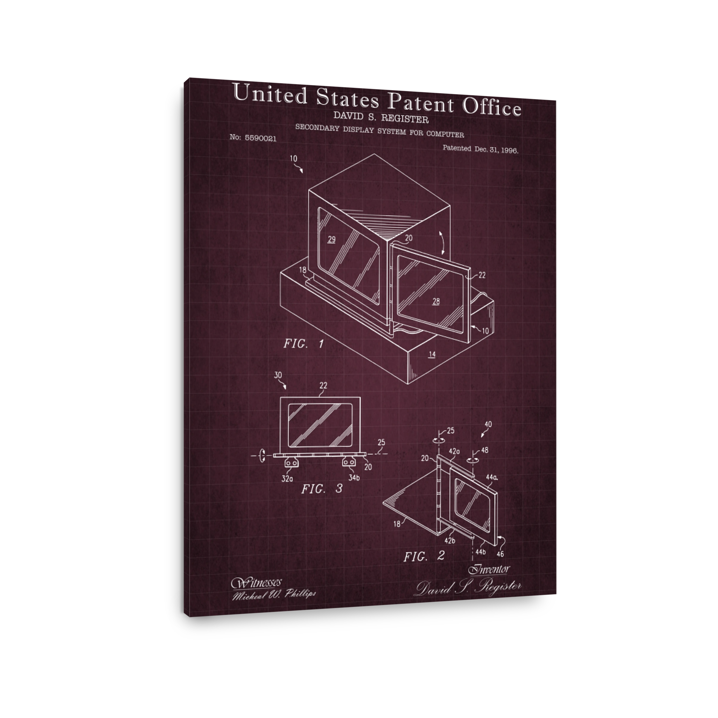 Computer Display Patent Drawing