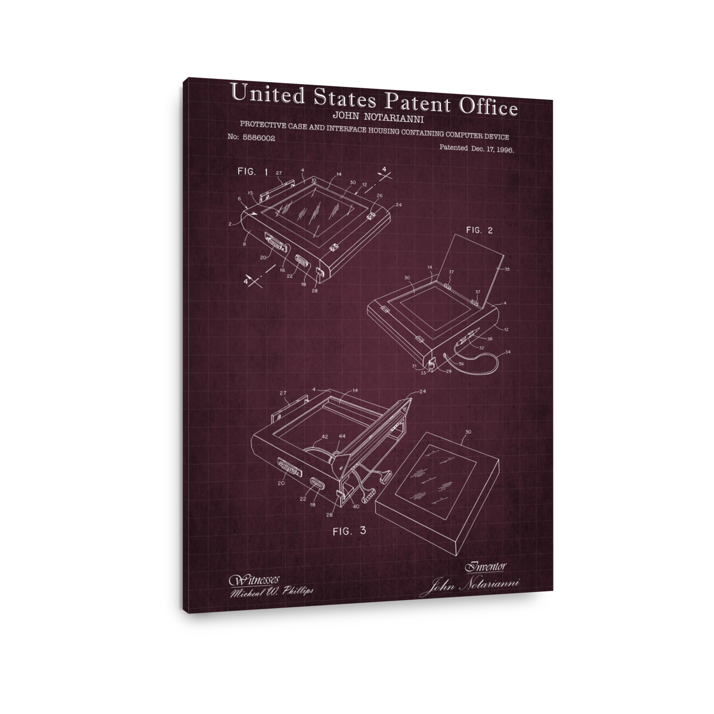 United States Patent Office Blueprint