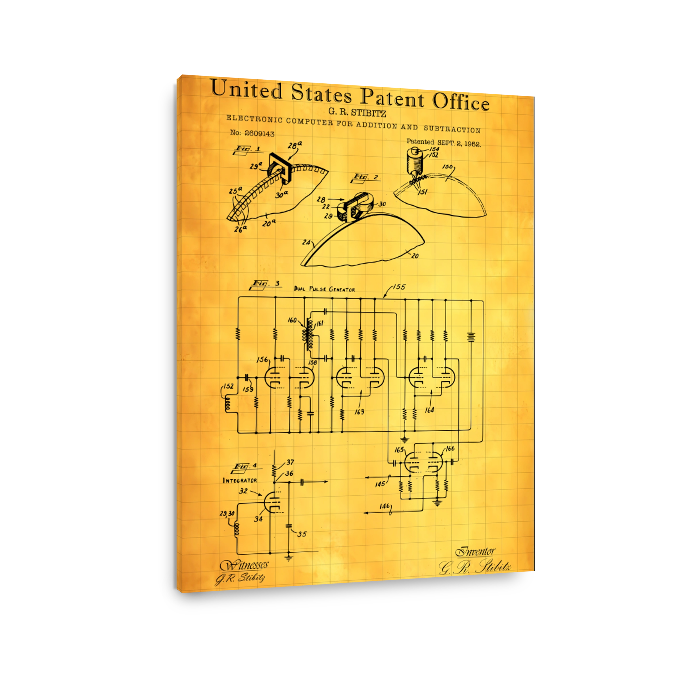Electronic Computer Patent Drawing