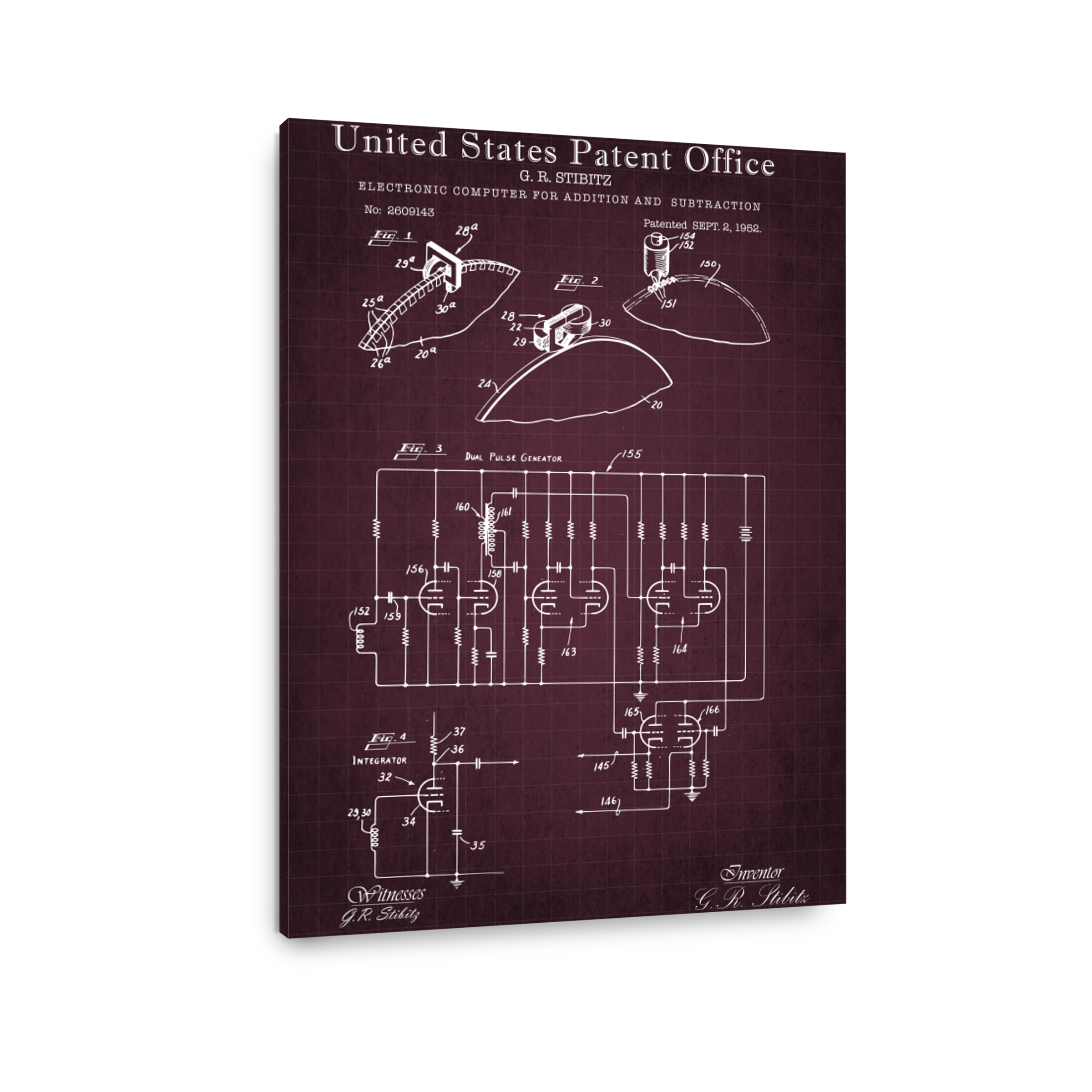United States Patent Office Electronic Computer Schematic