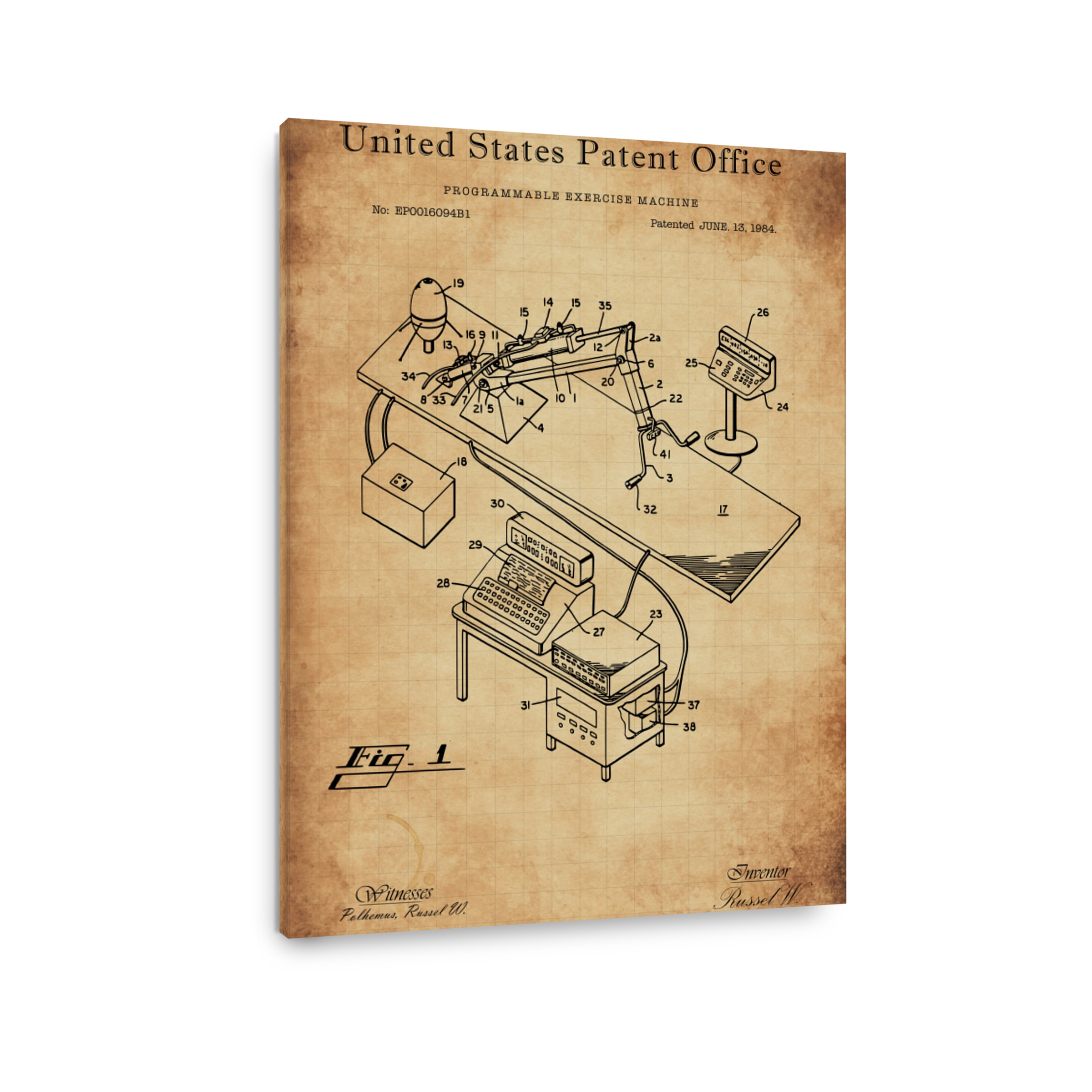 Programmable Exercise Machine Patent Blueprint