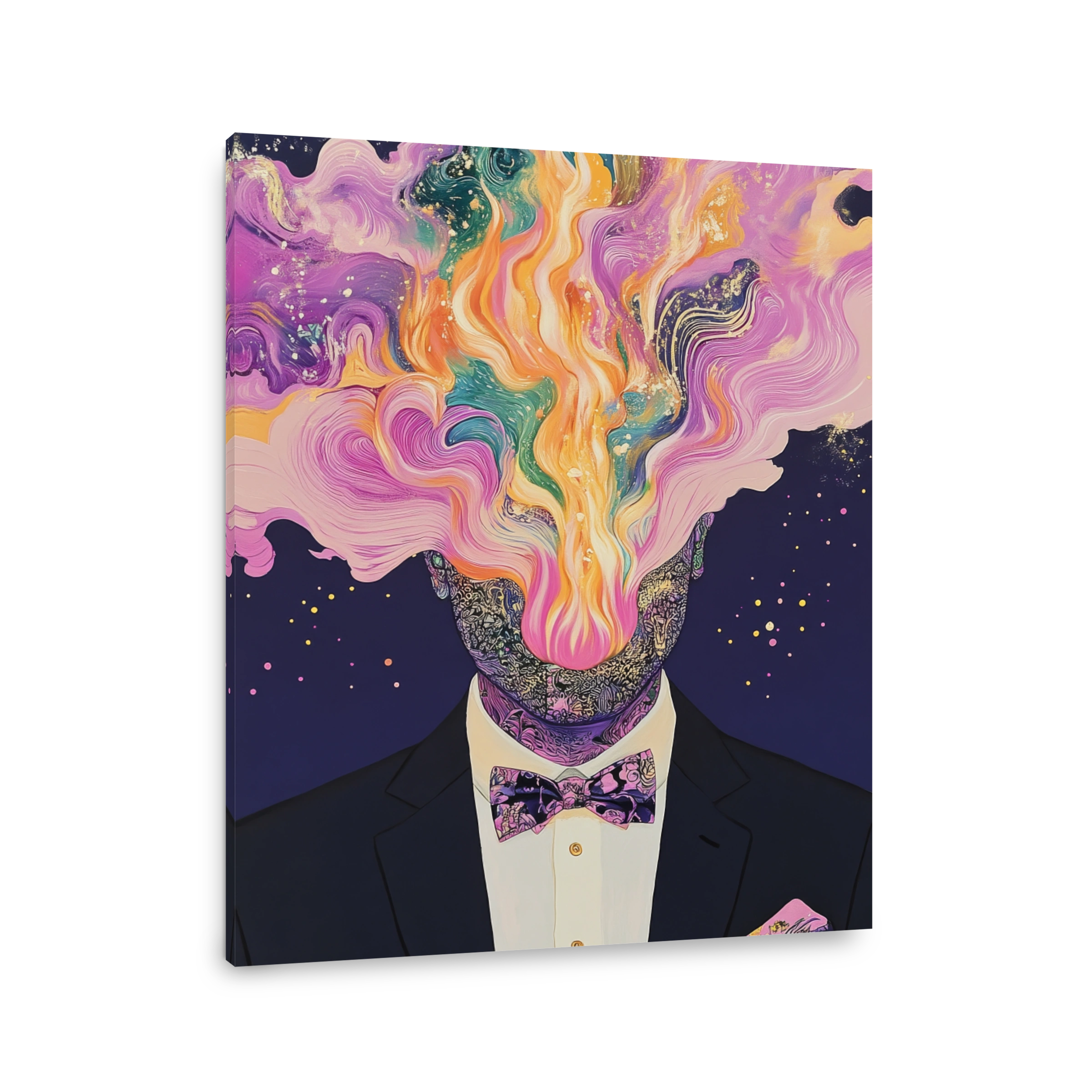 Man with Colourful Mind Explosion
