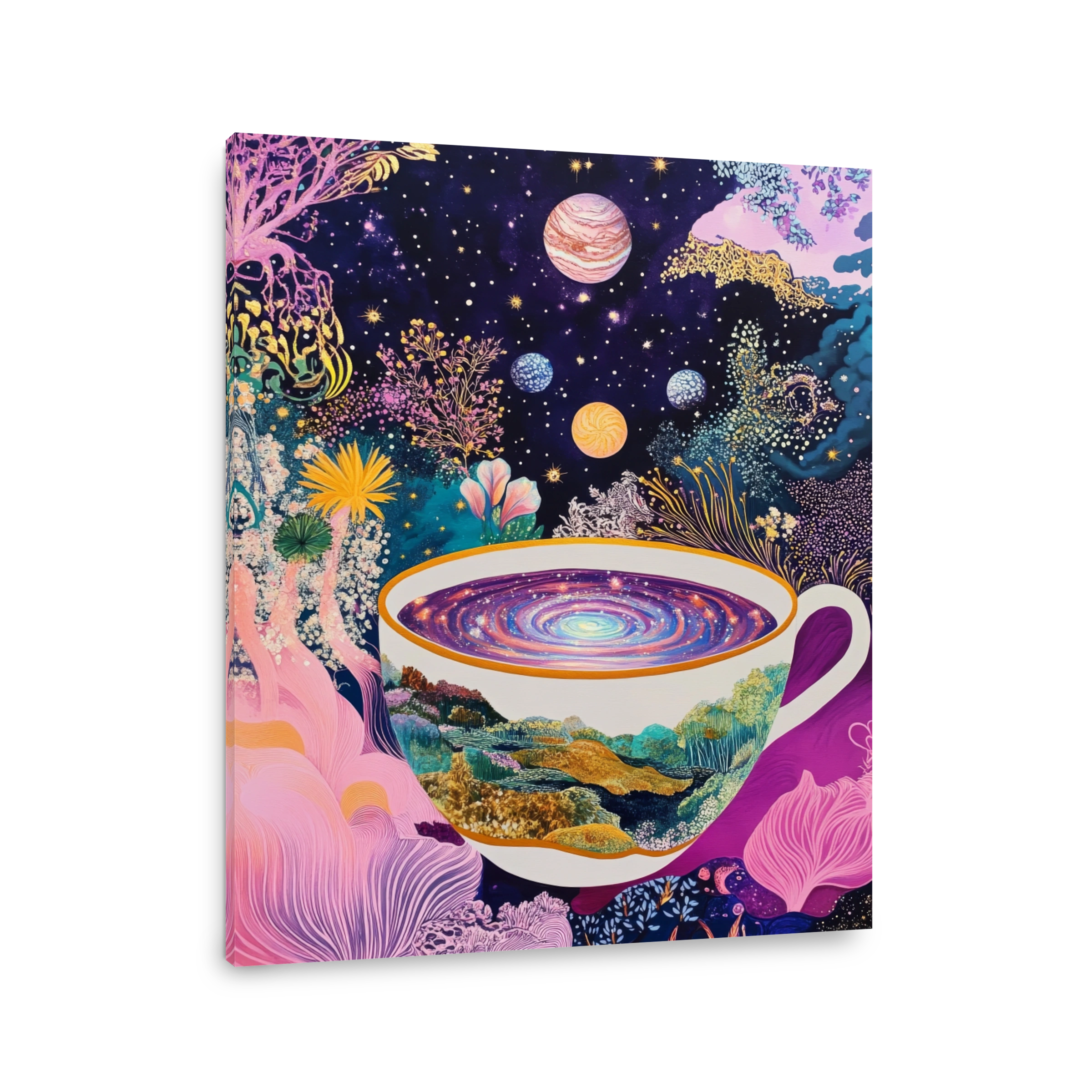 Cosmic Teacup Landscape Art