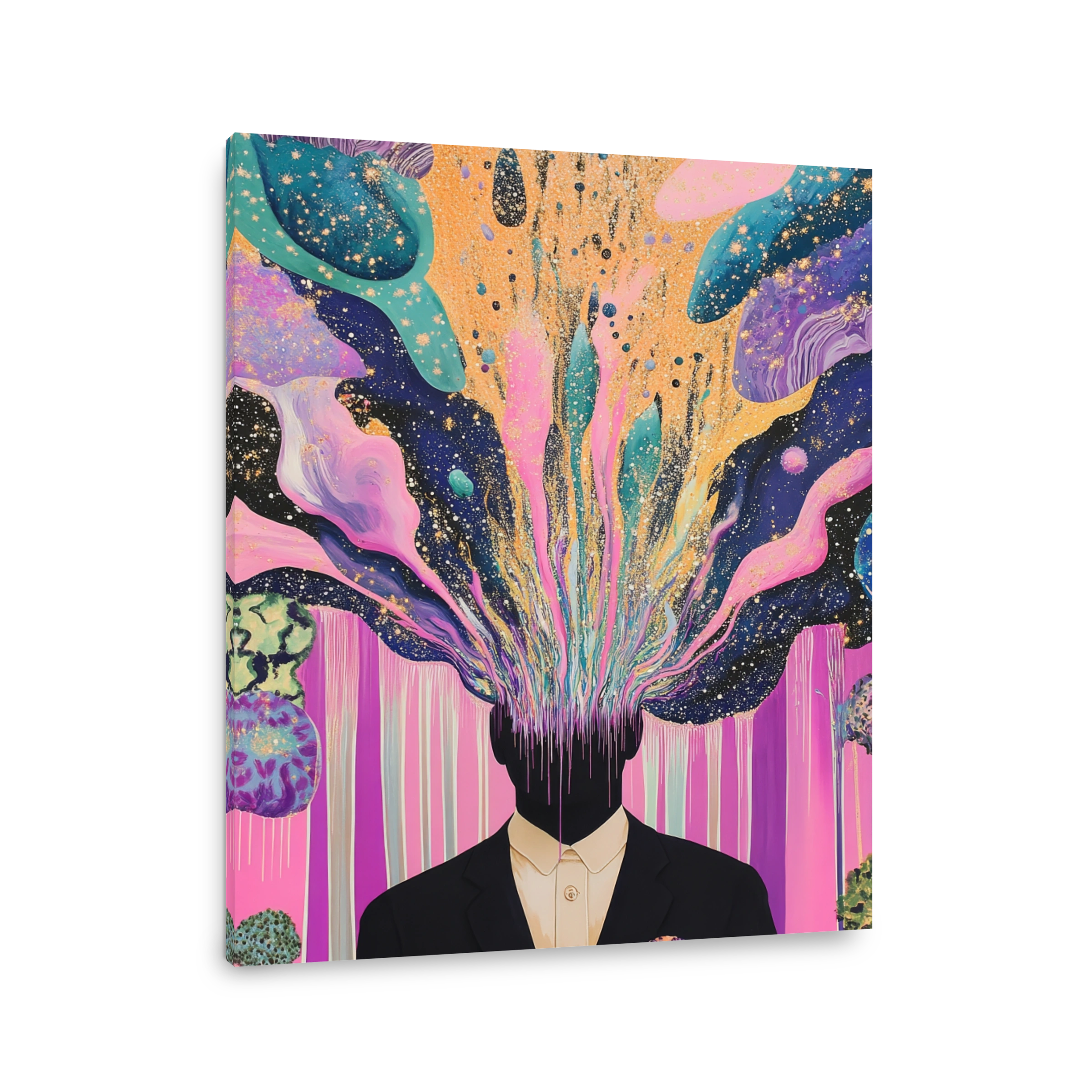 Man with Exploding Cosmic Head