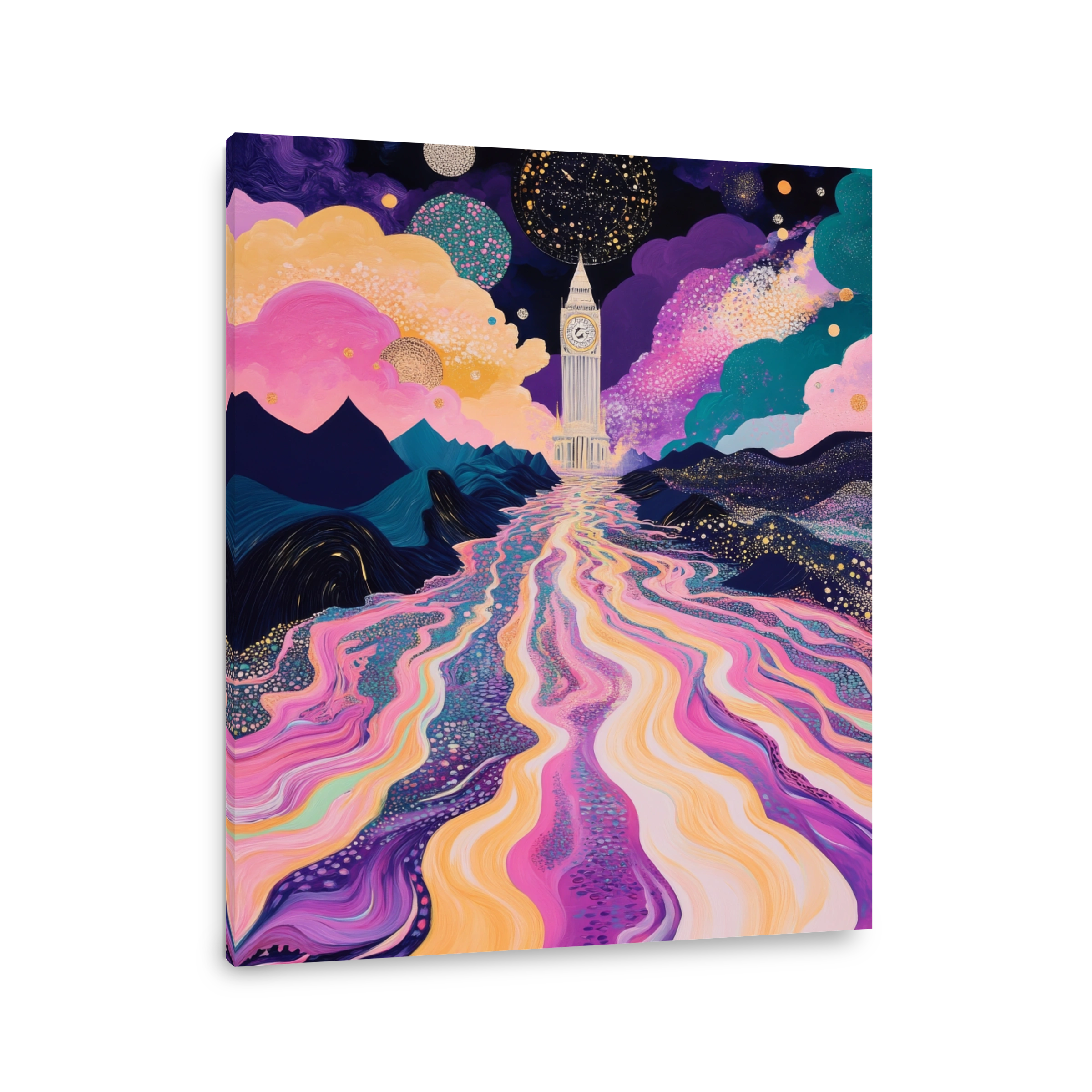 Dreamy Big Ben Cosmic Landscape