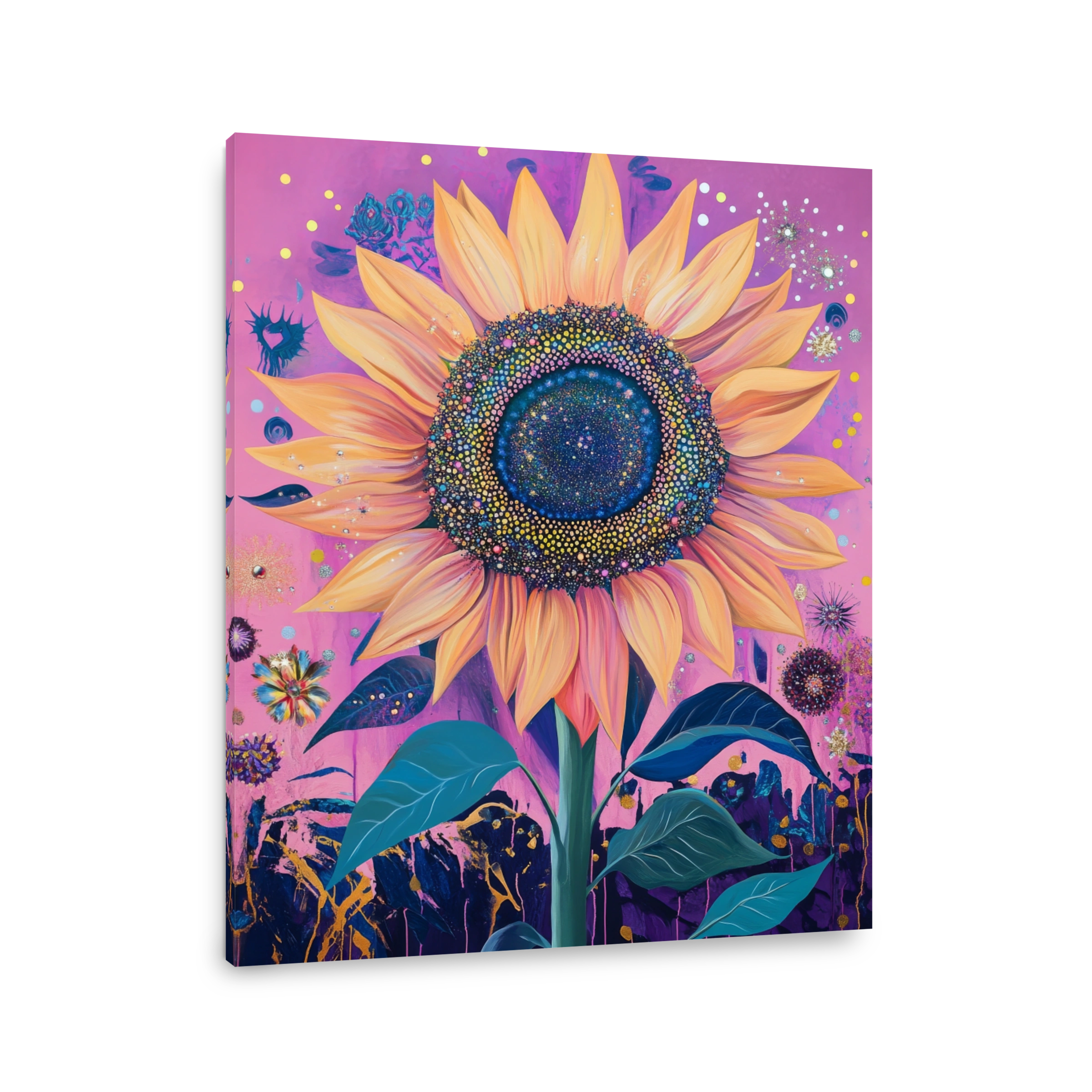 Vibrant Sunflower Digital Art