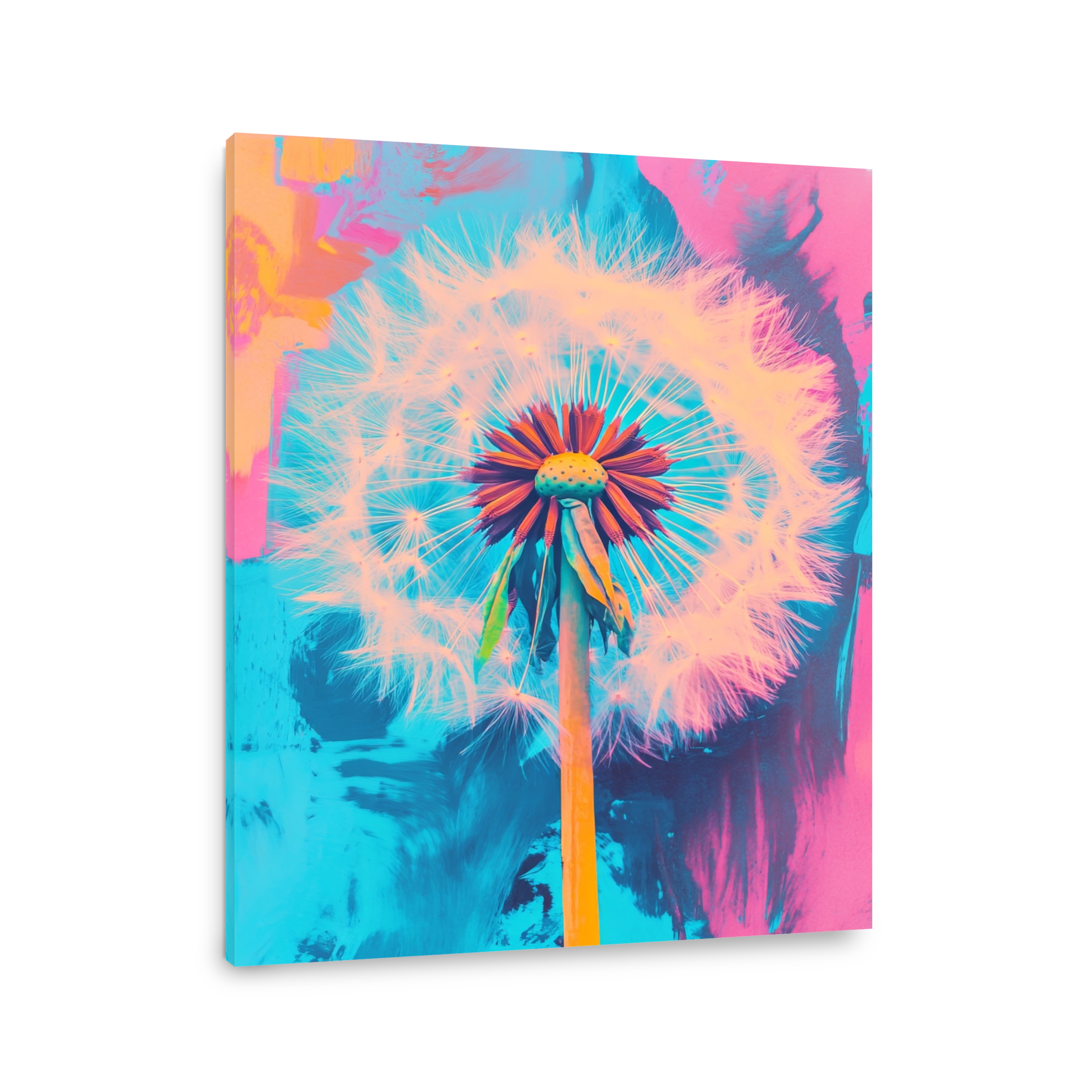 Vibrant Dandelion Digital Art