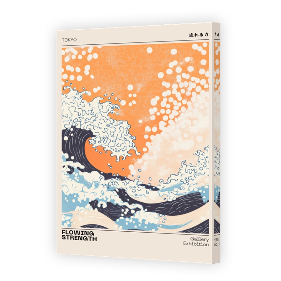 Dynamic Ocean Waves Poster Art