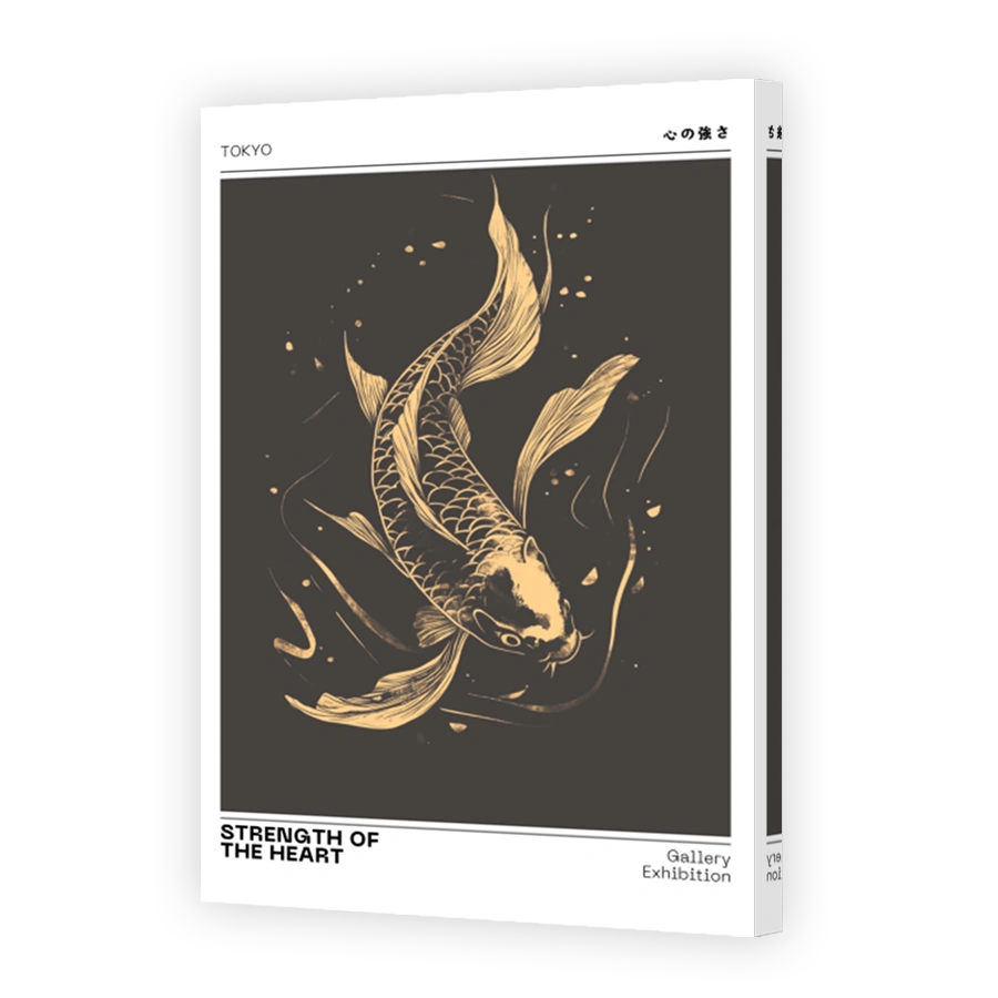Elegant Koi Fish Poster Art