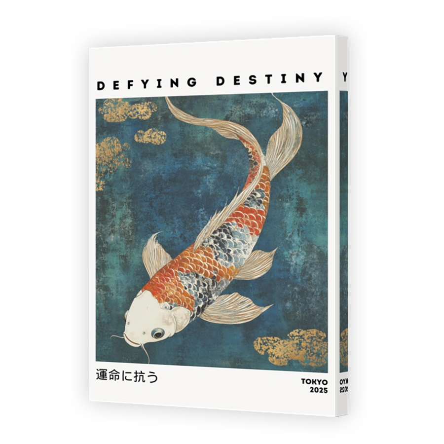 Defying Destiny Koi Fish Art