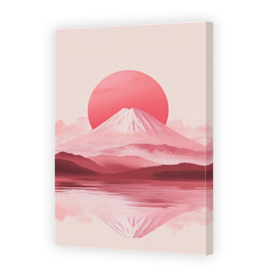 Mount Fuji Serene Pink Landscape