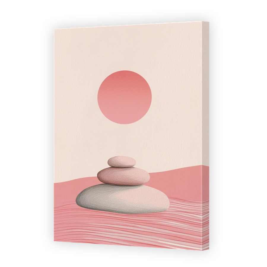 Zen stones and sun