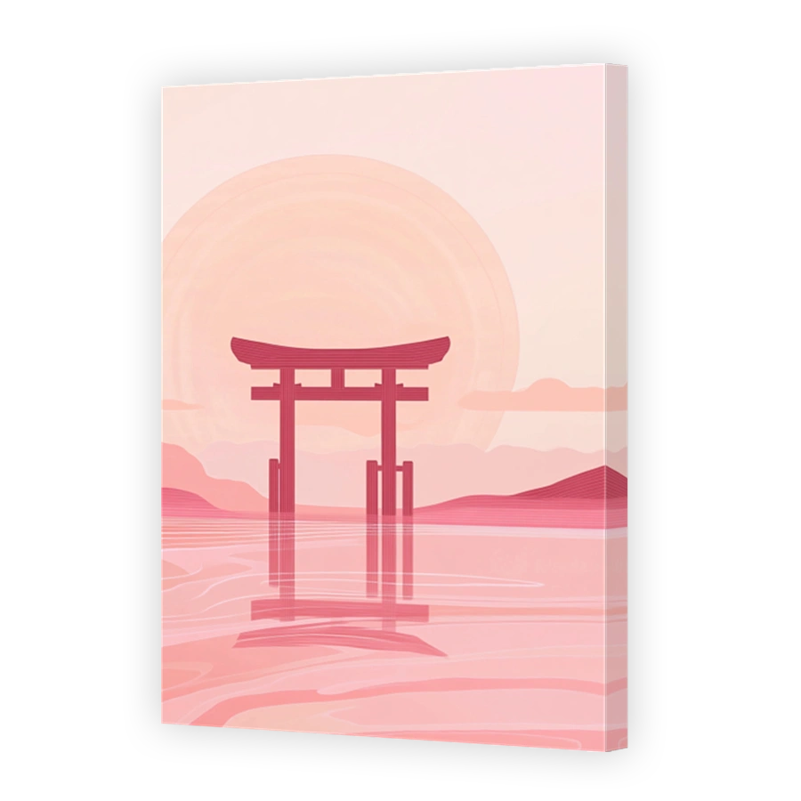Serene Torii Gate at Sunset