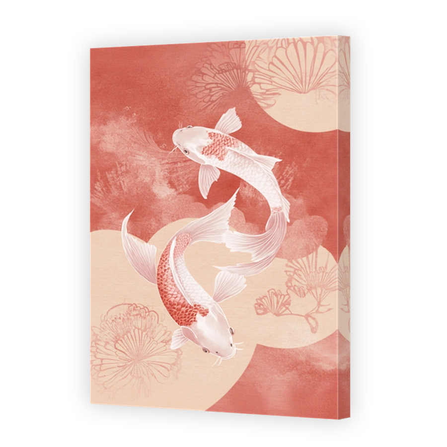 Serene Koi Fish Swimming Together
